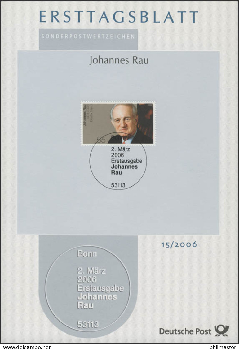 ETB 15/2006 Johannes Rau, Bundespräsident - 2001-2010