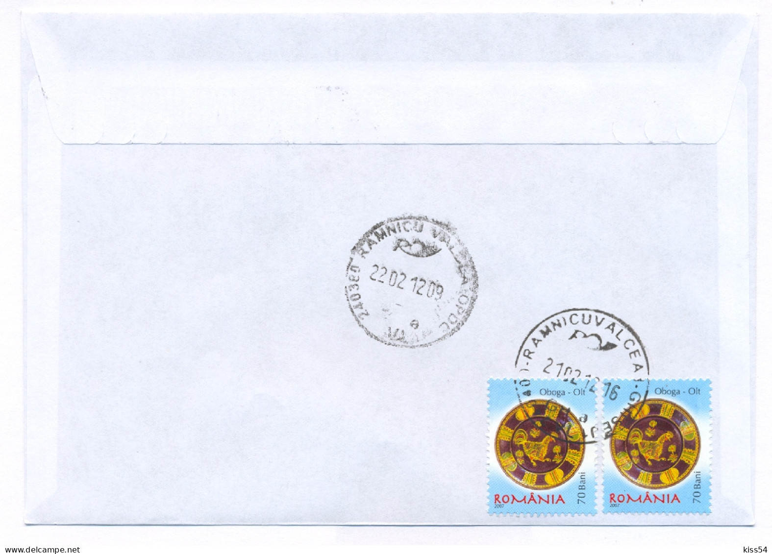 NCP 25 - 10-a France FLATIRON, Romania - Registered, Stamp With TABS - 2012 - Brieven En Documenten