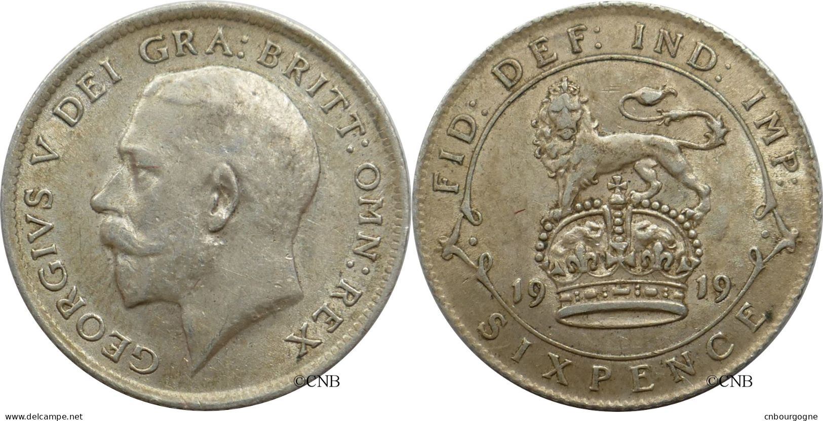 Royaume-Uni - George V - 6 Pence 1919 - SUP/AU55 - Mon5862 - H. 6 Pence