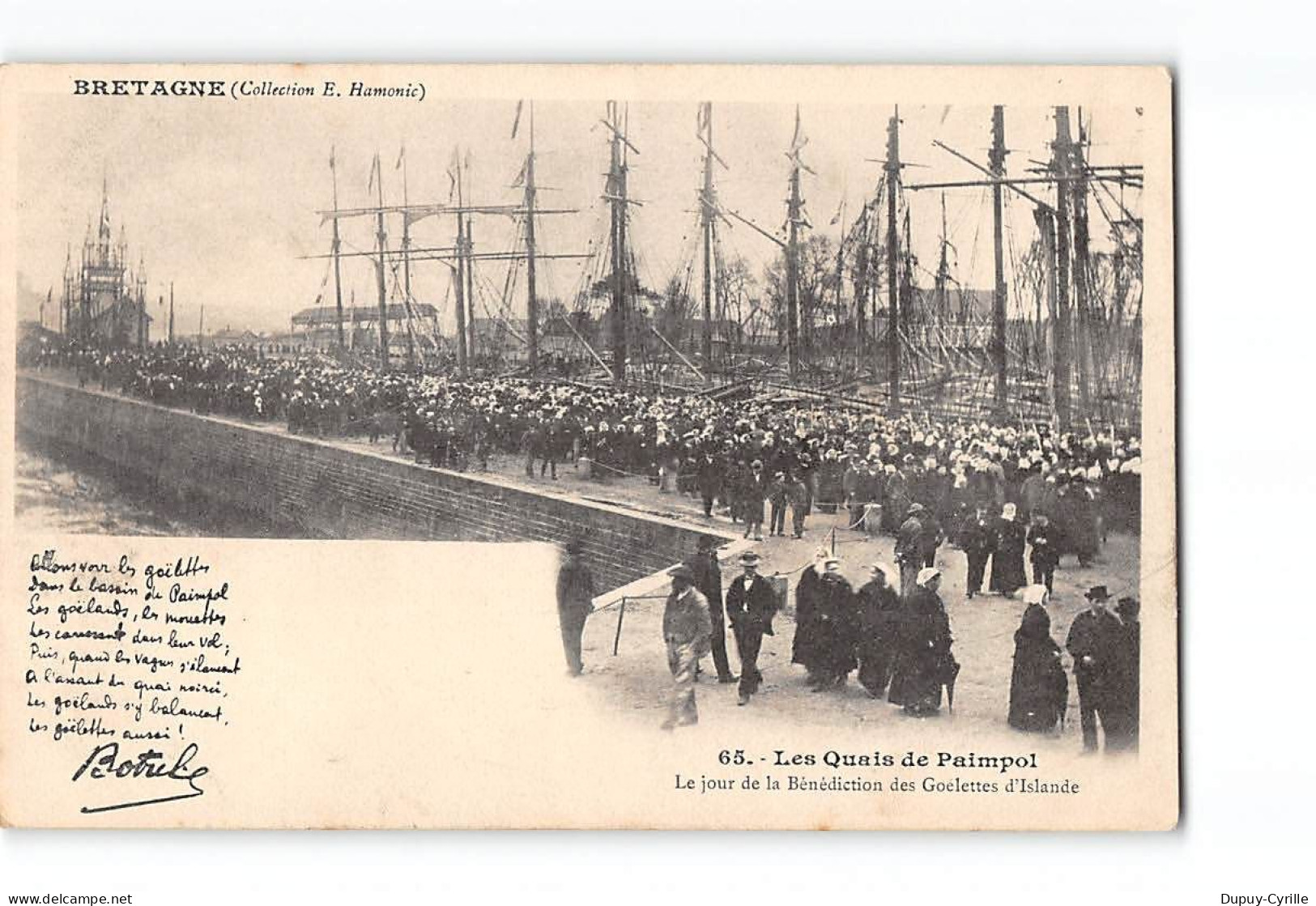 Les Quais De PAIMPOL - Le Jour De La Bénédiction Des Goëlettes D'Islande - Très Bon état - Paimpol