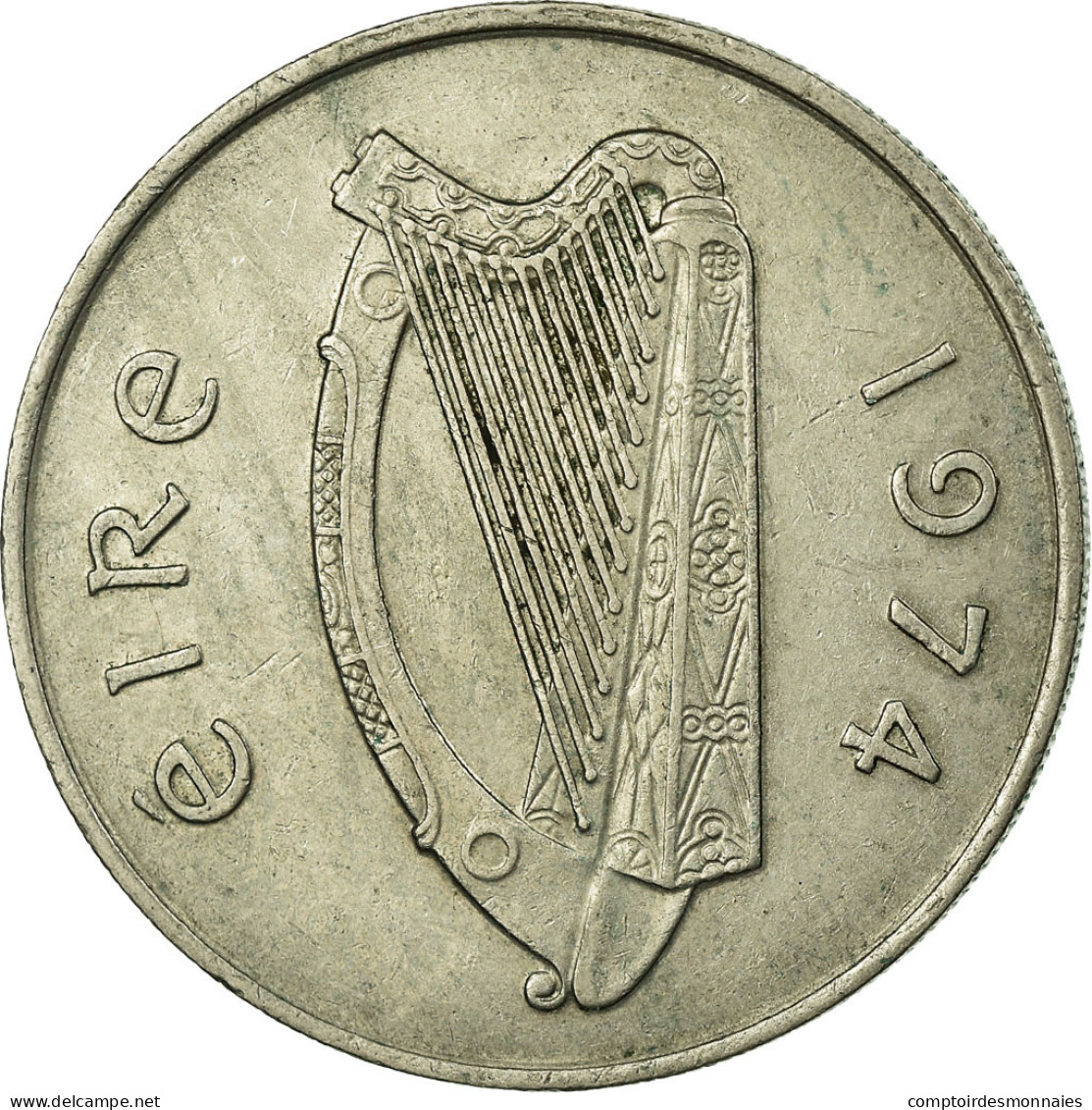 Monnaie, IRELAND REPUBLIC, 10 Pence, 1974, TTB, Copper-nickel, KM:23 - Irlande