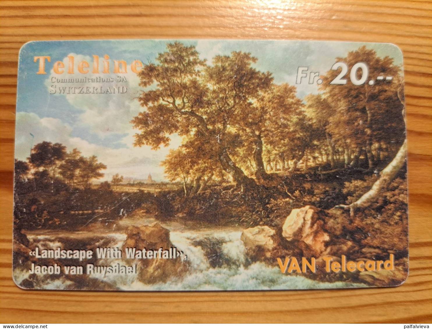 Prepaid Phonecard Switzerland, Teleline - Painting, Jacob Van Ruysdael - Switzerland