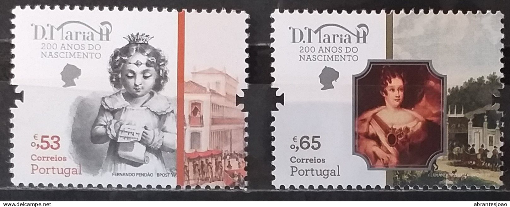 2019 - Portugal - MNH - 200 Years Since Birth Of Queen Mary II Of Portugal - 4 Stamps - Neufs