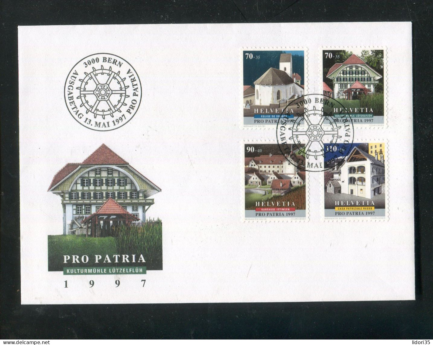 "SCHWEIZ" 1997, Mi. 1611-1614 "Pro Patria" FDC (L1244) - FDC