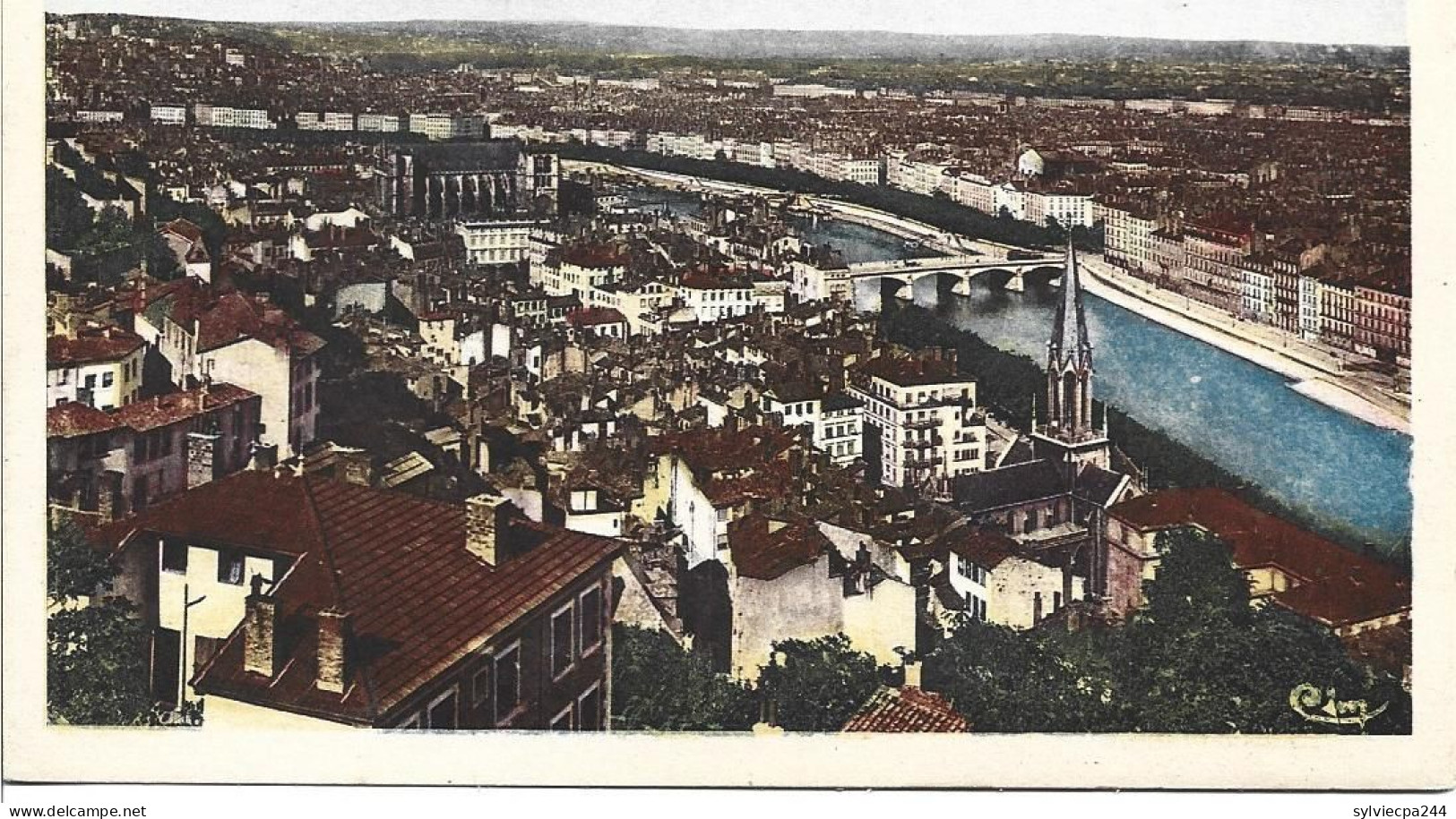 CPA 69 - LYON - EGLISE ST GEORGES - EGLISE ST JEAN - QUAI DE TILSITT ET DES CELESTINS - PANORAMA SUR LA SAONE - Lyon 5