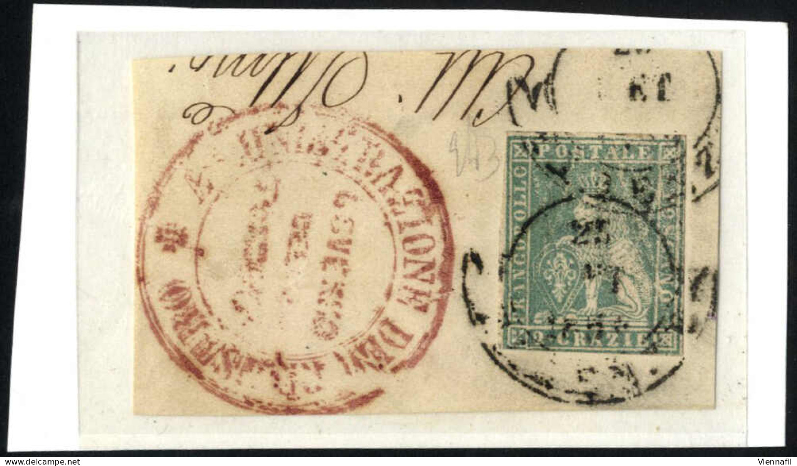 Piece/cover Toscana 1852/61 Ca. Lotto Di 10 Buste, Un Frontespizio Ed Un Frammento Prevalentemente In Buona Qualità Con  - Toskana