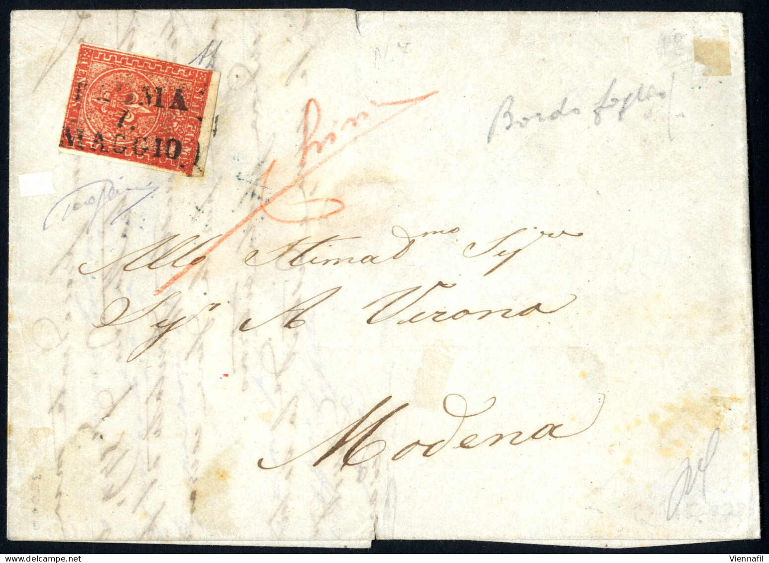 **/* Antichi Stati, Regno, Trieste A 1852/1955, Insieme Interessante Di Storia Postale, Tra Cui Toscana, Pontificio, FDC - Collections