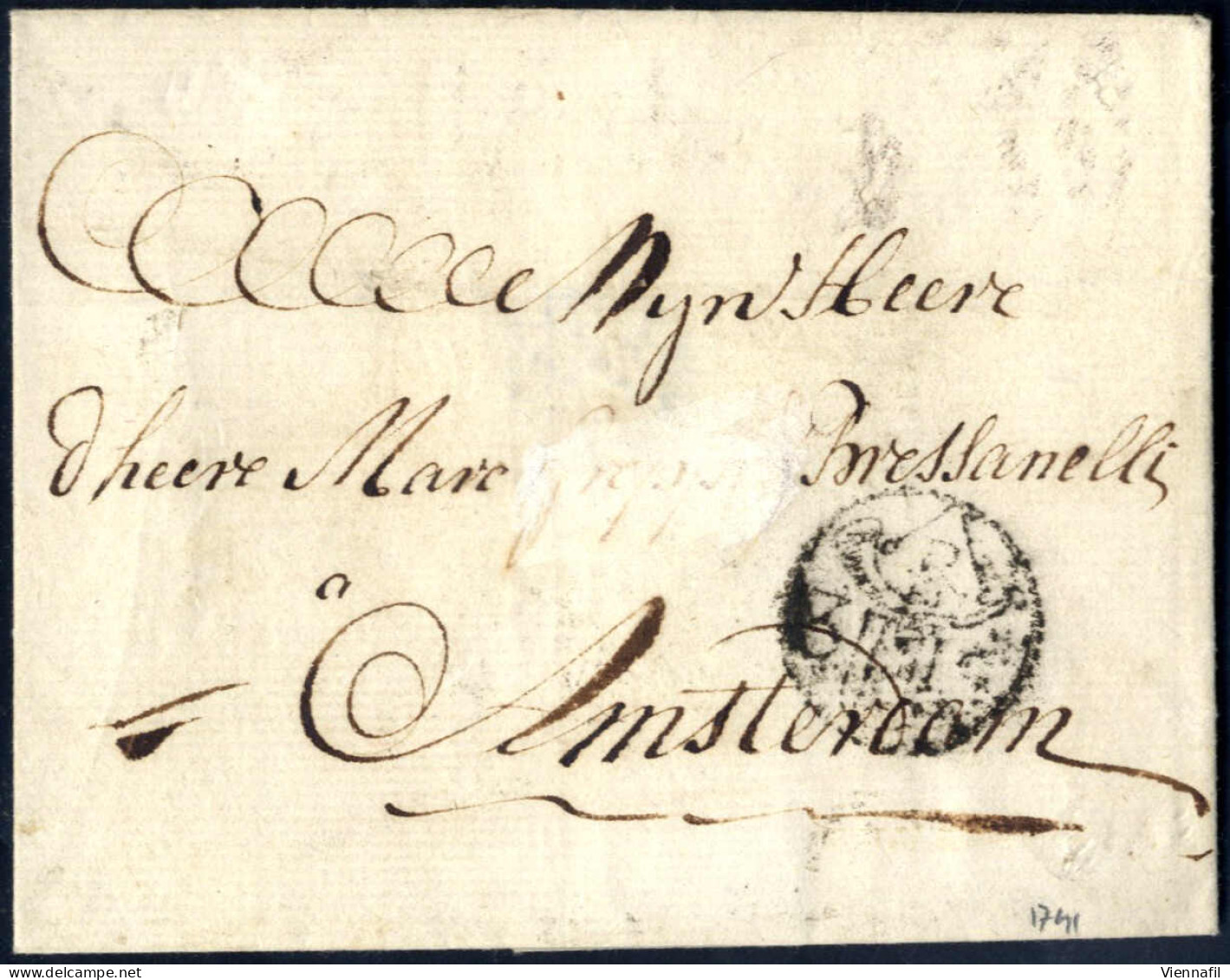 Cover 1702/69, Drei Briefe Mit Amsterdamer 3 Stuiver Posthornportostempeln, Einer Von Den Haag Am 19.3.1769 In Type I, E - Sonstige & Ohne Zuordnung