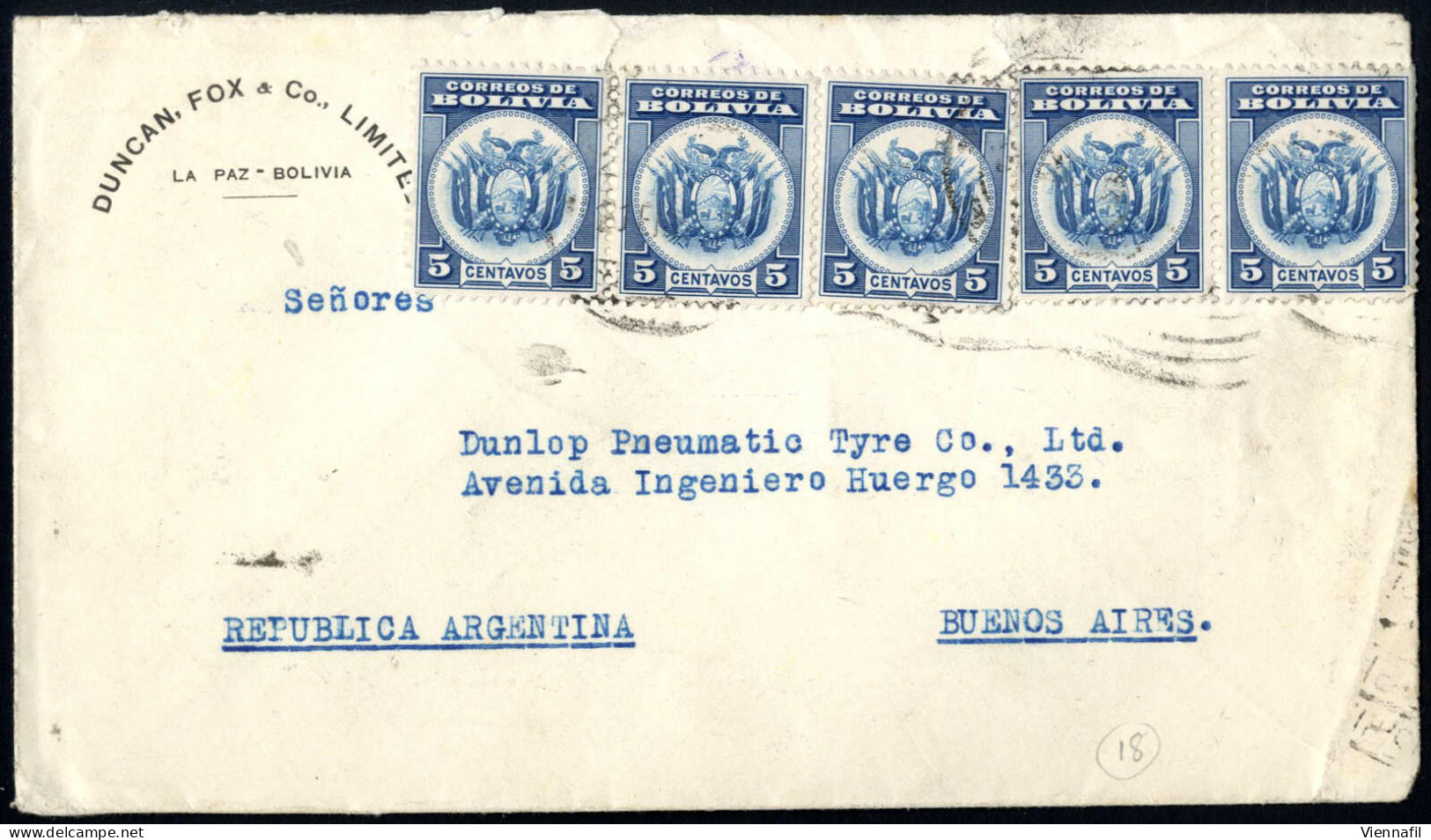 Cover Bolivien, Fr. Guayan, Equador, Panama Kanalzone, Chile, Kolumbien, Brieflot Mit Ca. 50 Belegen, Dabei Auch Eine Ha - Otros - América