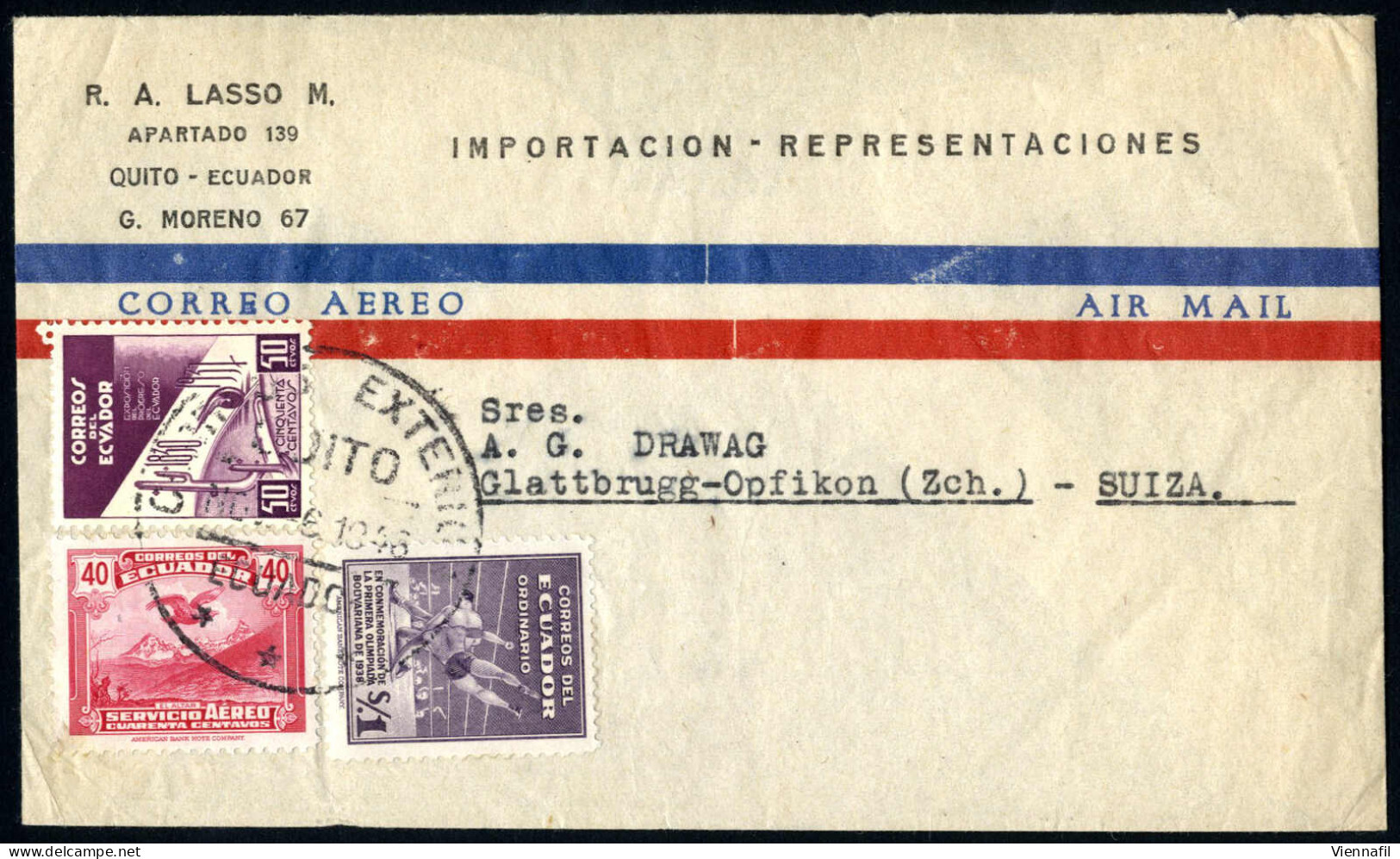 cover Bolivien, Fr. Guayan, Equador, Panama Kanalzone, Chile, Kolumbien, Brieflot mit ca. 50 Belegen, dabei auch eine Ha