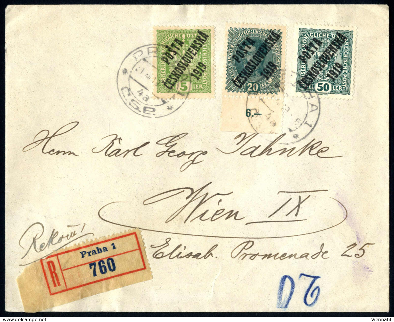 Cover Tschechoslowakei 1918/55 Ca., Lot Mit Hunderten Belegen/Ganzsachen Mit Interessanten Frankaturen Und Sonderstempel - Sonstige & Ohne Zuordnung