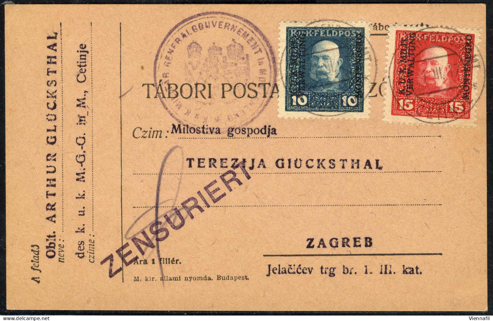 cover FELDPOST 1914/18: Lot von 22 Poststücken, darunter Rekobriefe nach Belgrad und Wien (dieser mit Einzelfrankatur 2 