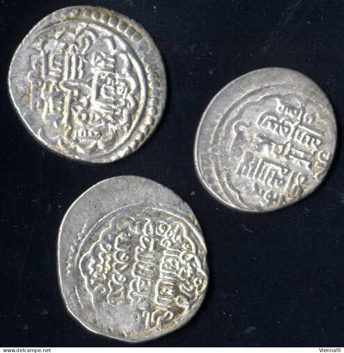 Muhammad, 736-738AH 1336-1337, Doppeldirham Silber, 738 Bazar, Mich 1678ff, Schön+, 3 Stück - Islamische Münzen