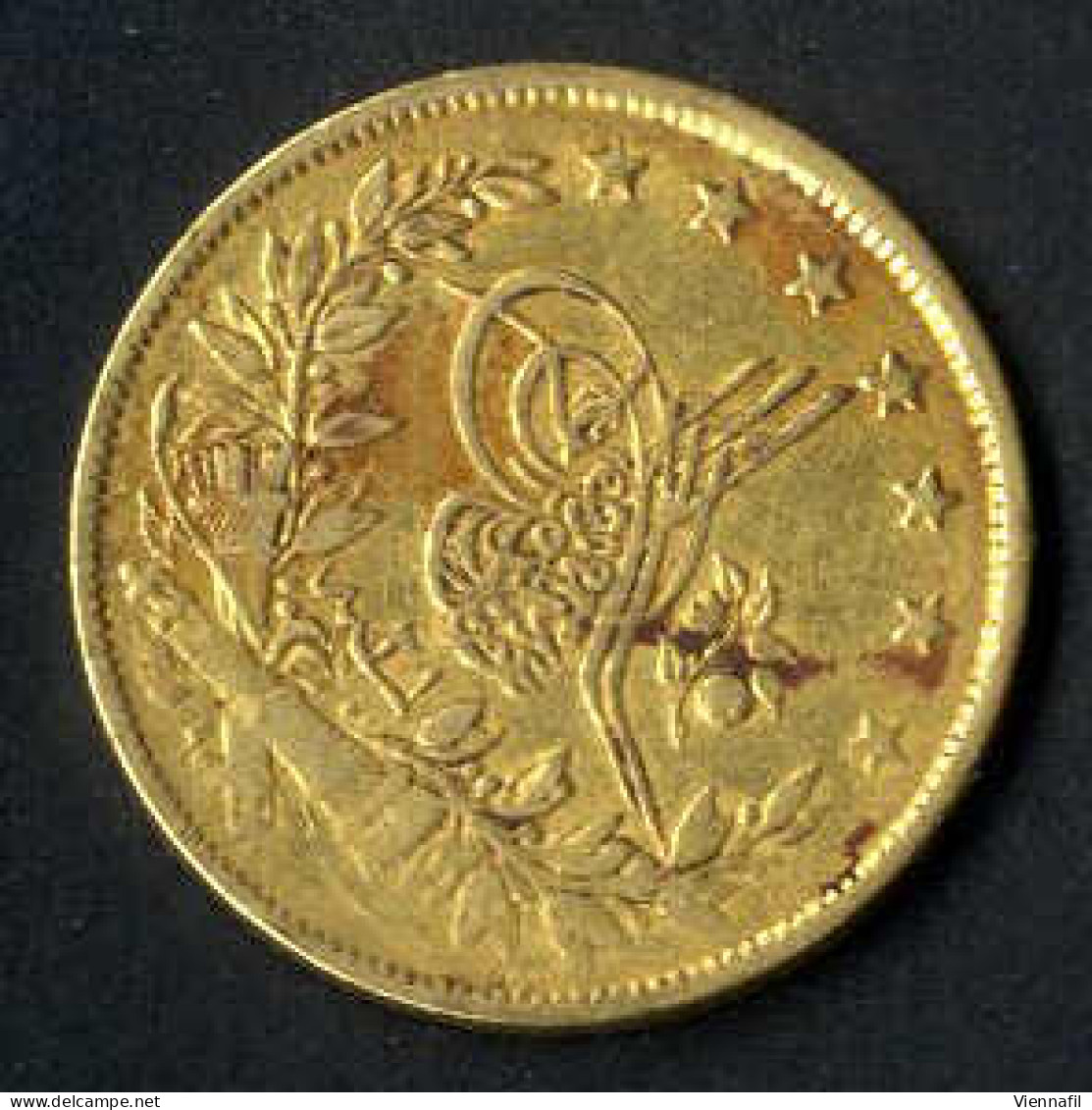 Abdül Mejid, 1255-1277AH 1839-1861, 100 Piaster Gold, Jahr 21 Qustentiniya, Craig 297 Sehr Schön 6,66 Gr Fein - Islamic