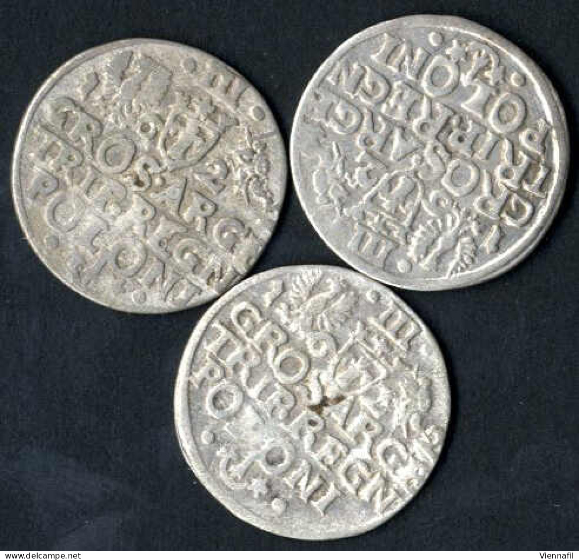 3 Pölker, 3 Groschen, 1598/1622, Sigismund III. 1587/1632, Lot Mit Sieben Silbermünzen, Erhaltung Von Schön Bis Sehr Sch - Polen