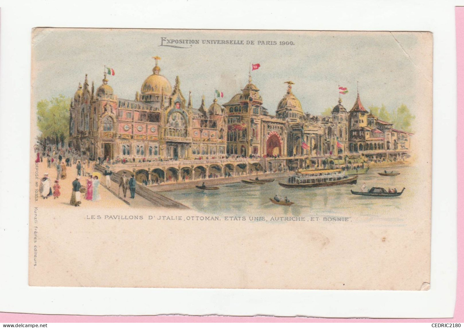 EXPOSITION UNIVERSELLE DE PARIS 1900 LES PAVILLONS D'ITALIE OTTOMAN ETATS UNIS AUTRICHE ET BOSNIE - Tentoonstellingen