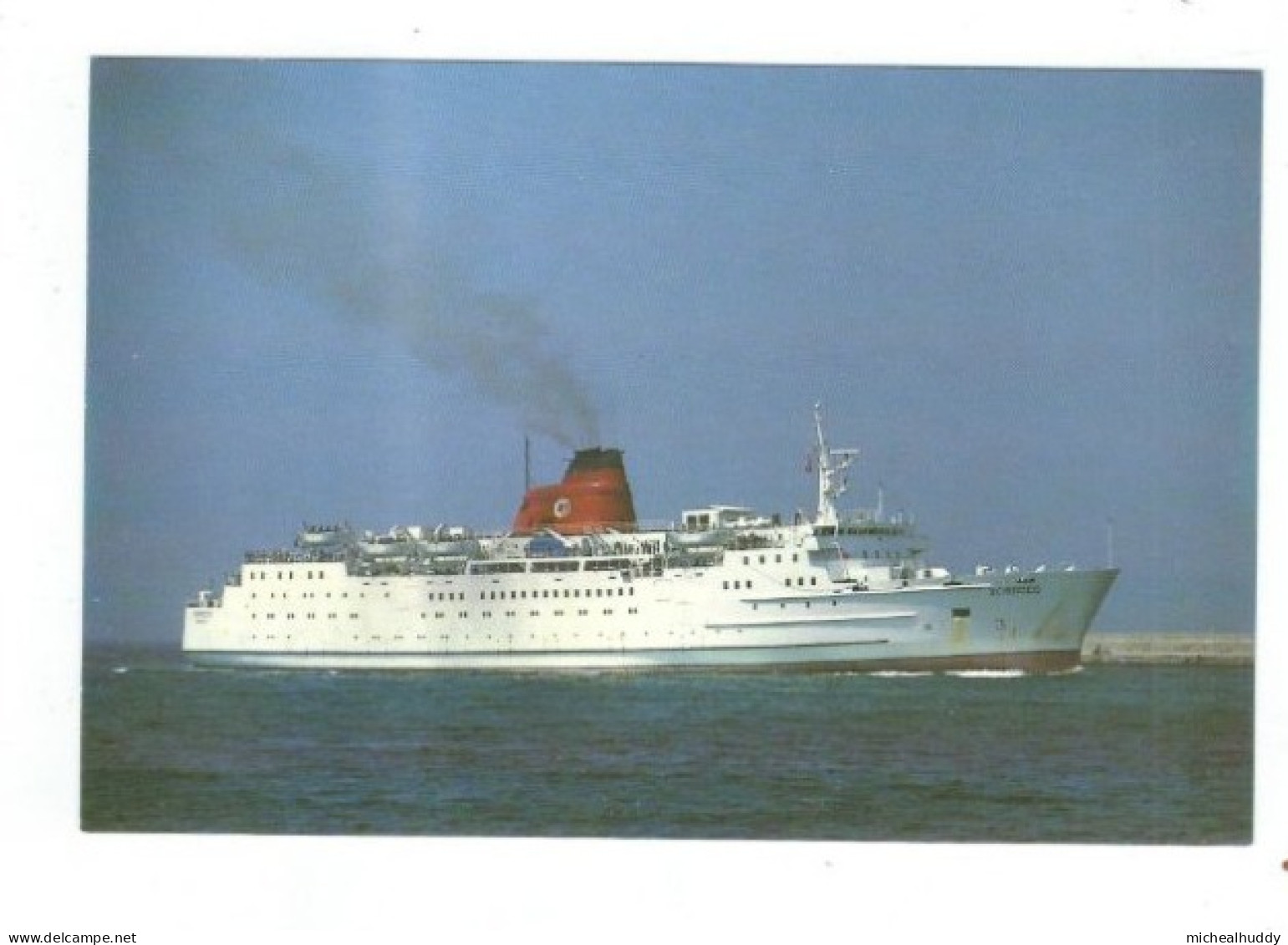 POSTCARD   SHIPPING  FERRY  IMARSEILLE /GENOA SERVICE   SCIRROCCO PUBL BY RAMSEY POSTCARDS - Péniches