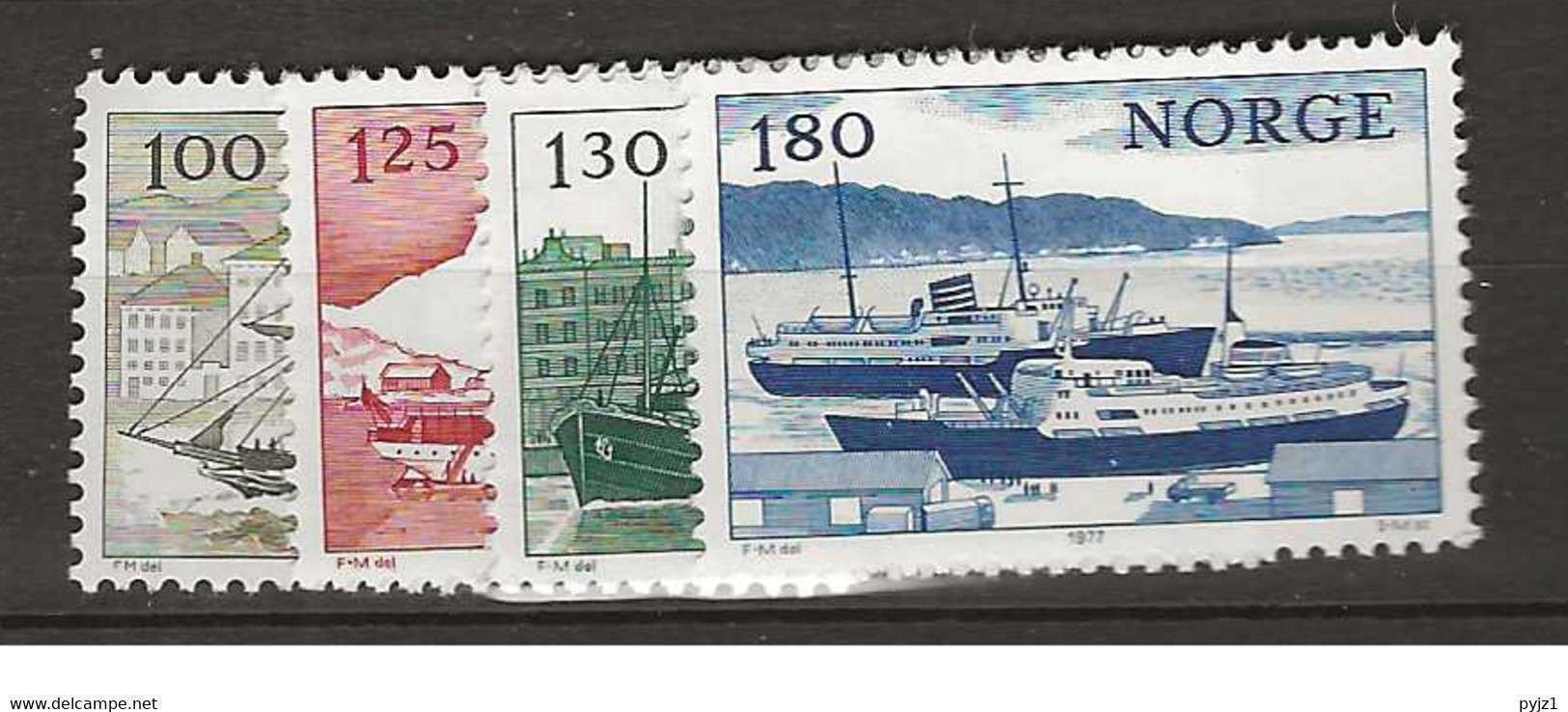 1977 MNH Norway, Mi 747-50 Postfris** - Unused Stamps