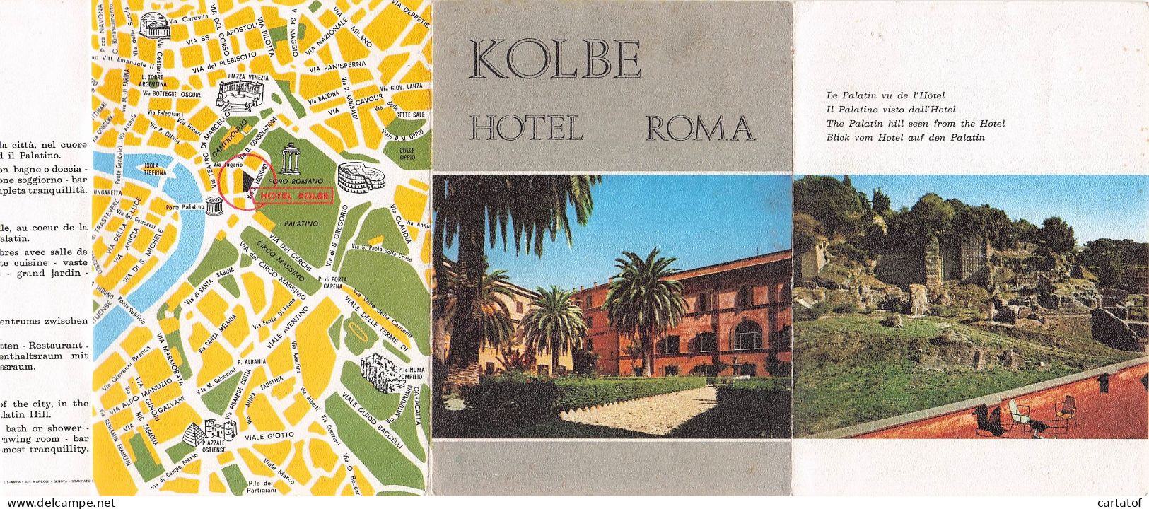 KOLBE HOTEL .  ROMA . - Cartas De Hotels