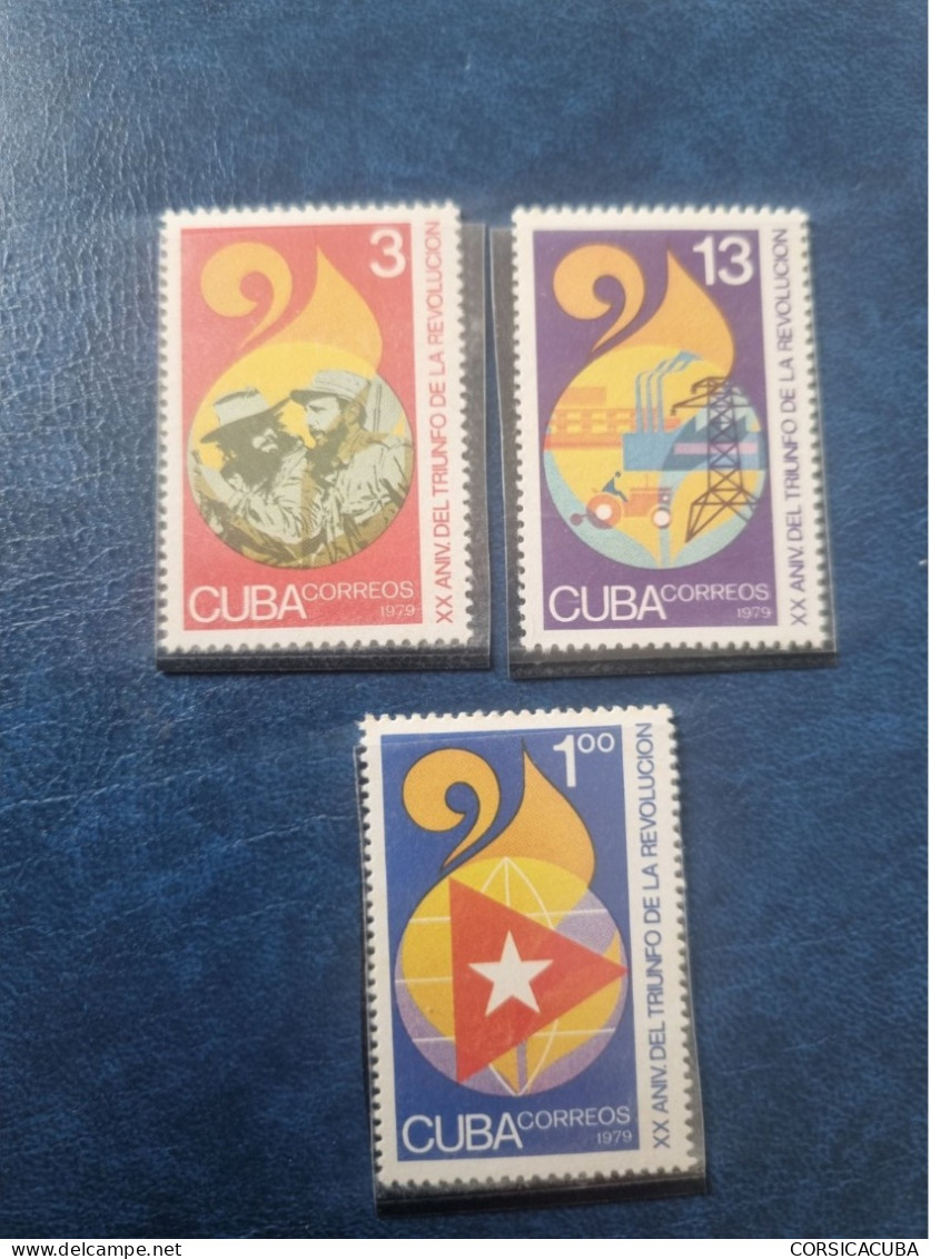 CUBA  NEUF  1979      ANI.  20  DEL  TRIUNFO  DE  LA  REVOLUCION  //  PARFAIT  ETAT  // - Neufs