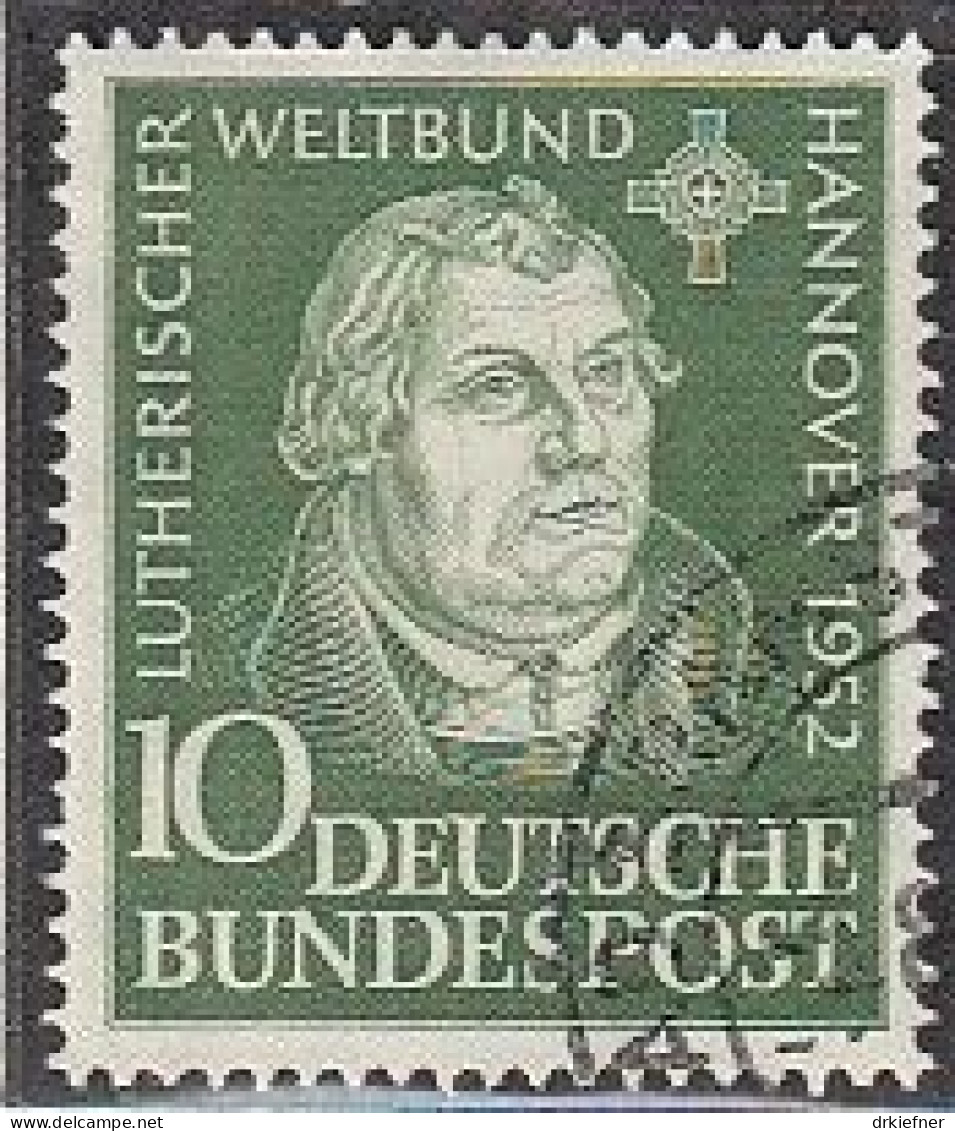 BRD  149, Gestempelt, Tagung Des Lutherischen Weltbundes, Hannover, 1952 - Gebraucht