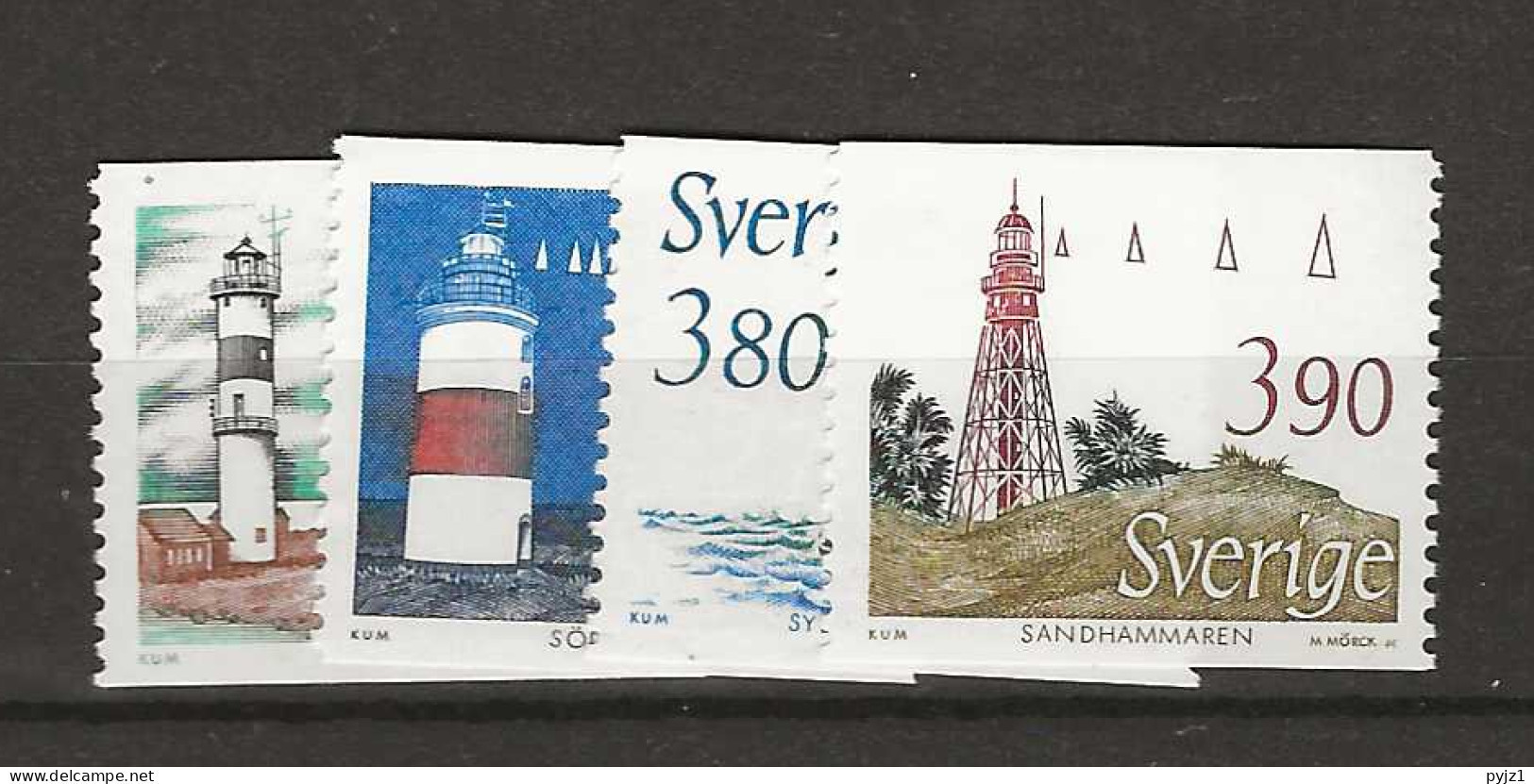 1989 MNH Sweden, Mi 1526-29 Postfris** - Neufs