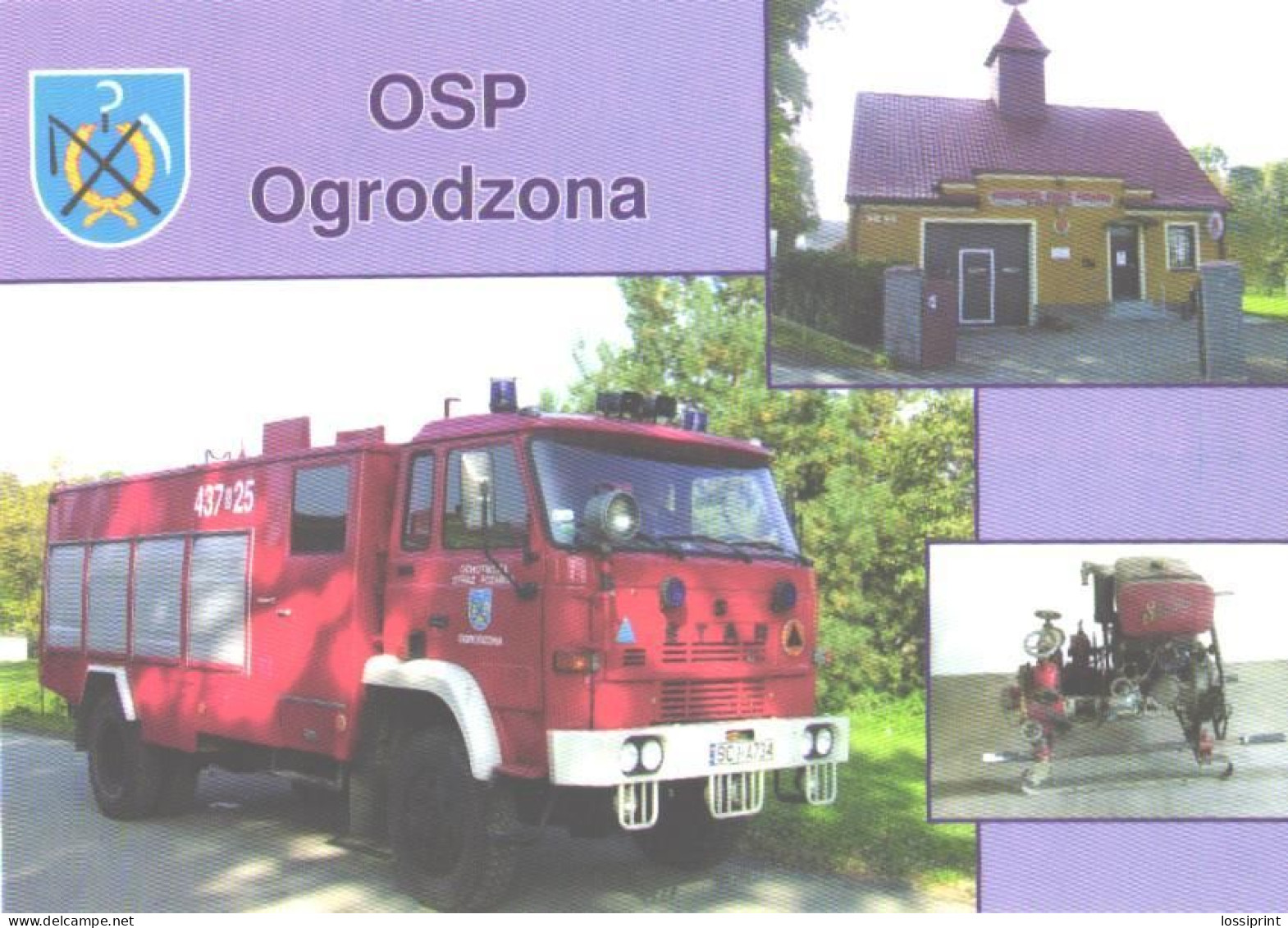 Fire Engines In Ogrodzona Fire Depot, Star P244 I - Transporter & LKW