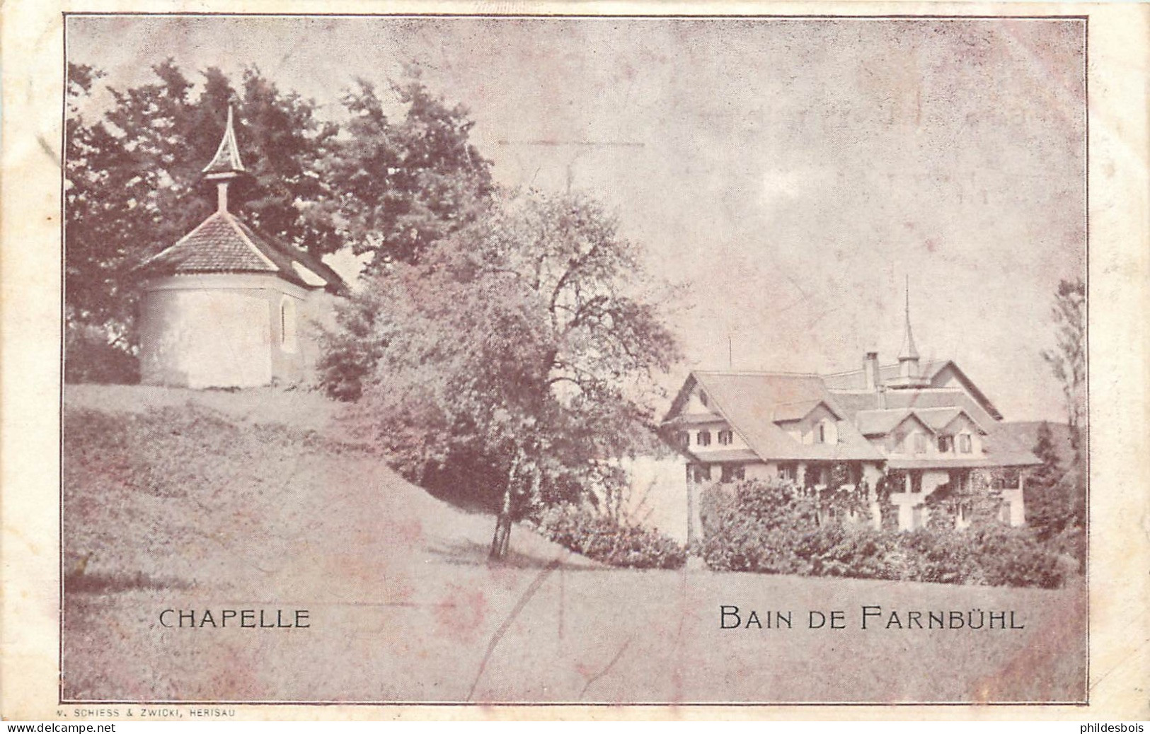 SUISSE  CHAPELLE  Bain De Farnbuhl - Chapelle