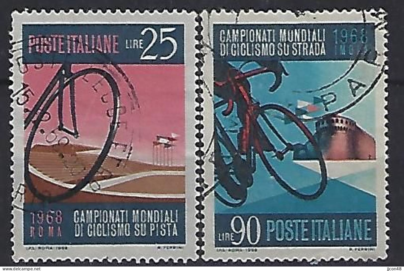 Italy 1968  Radweltmeisterschaften (o) Mi.1278-1279 - 1961-70: Used