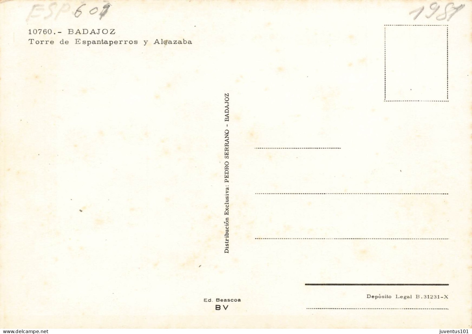 CPSM BADAJOZ - Torre De Espantaperros     L2901 - Badajoz