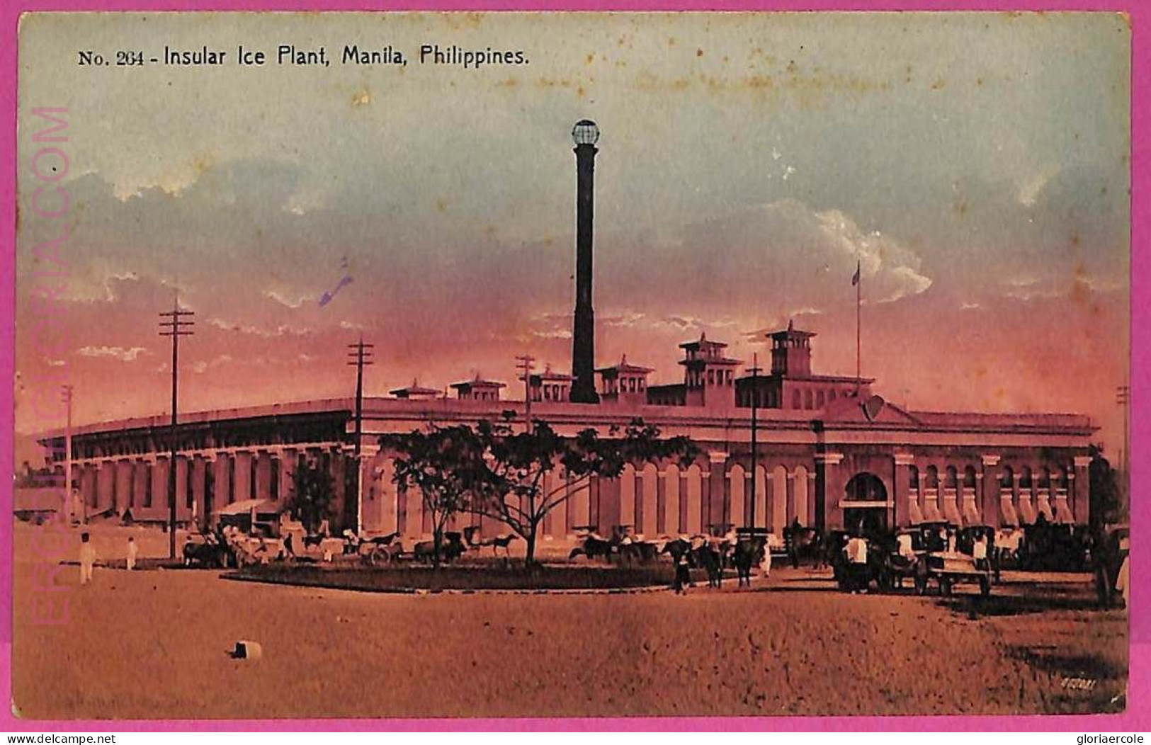 Ag3554 -  PHILIPPINES - VINTAGE POSTCARD  - Manila, Insular Ice Plant - Philippines