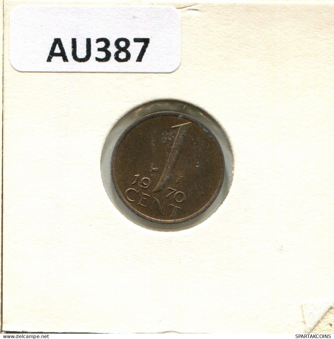1 CENT 1970 NEERLANDÉS NETHERLANDS Moneda #AU387.E.A - 1948-1980: Juliana