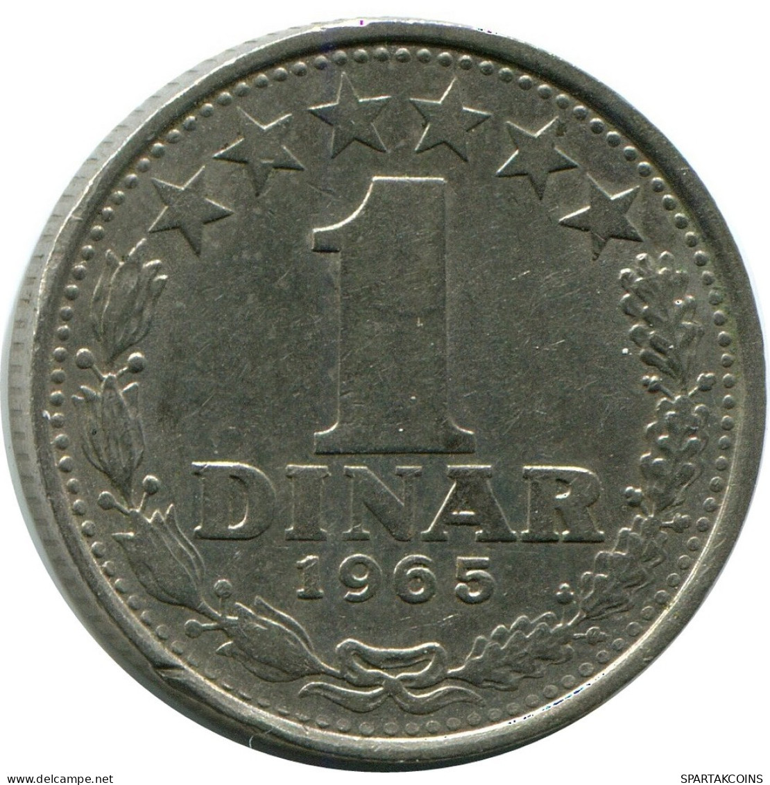 1 DINAR 1965 YUGOSLAVIA Moneda #AZ591.E.A - Yugoslavia