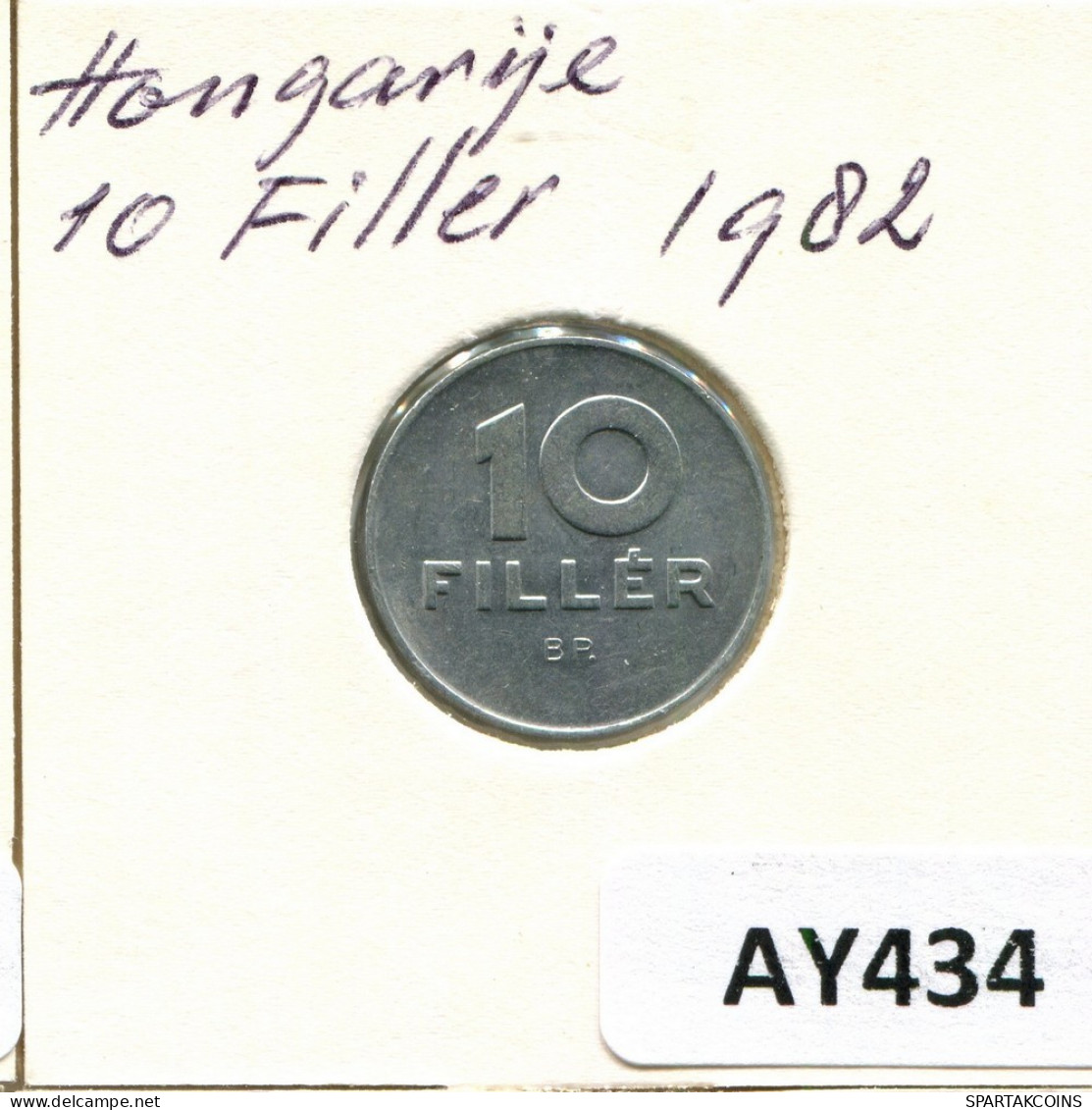 10 FILLER 1982 SIEBENBÜRGEN HUNGARY Münze #AY434.D.A - Hongrie