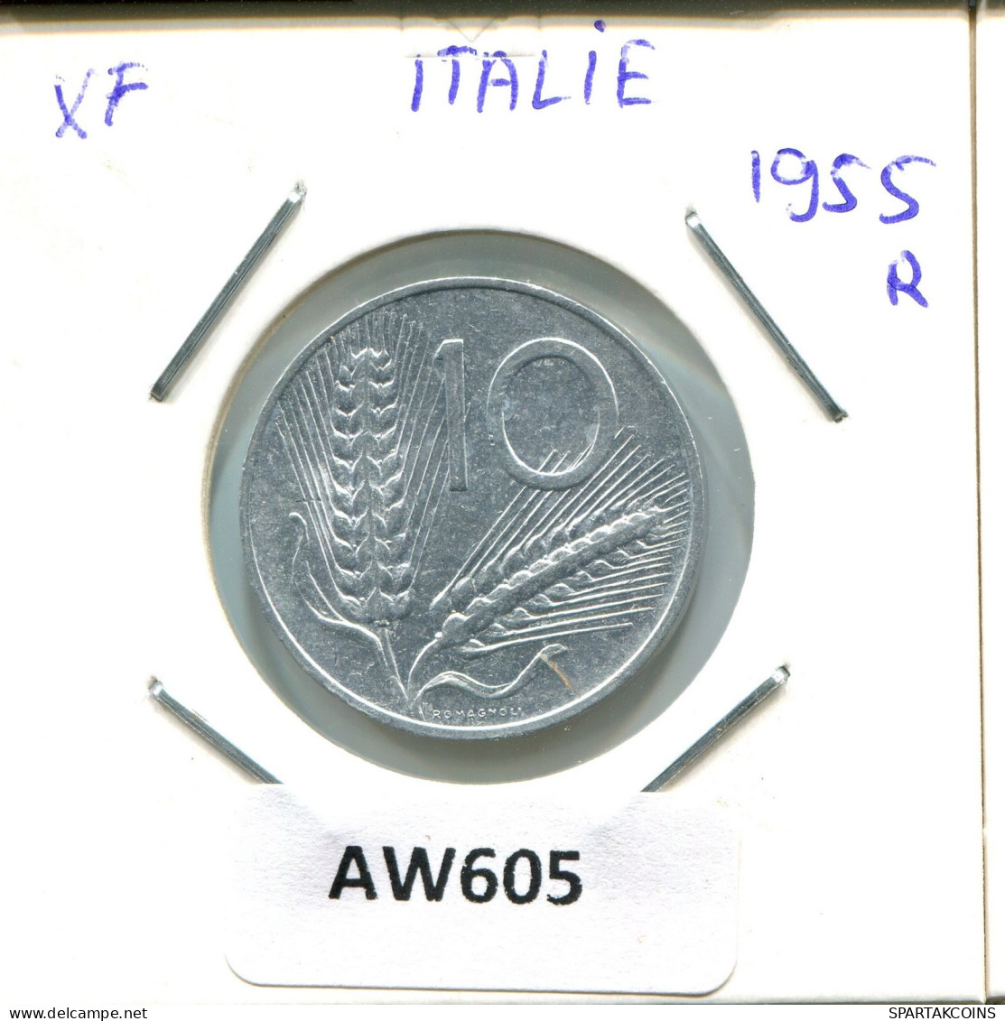 10 LIRE 1955 R ITALIE ITALY Pièce #AW605.F.A - 10 Lire