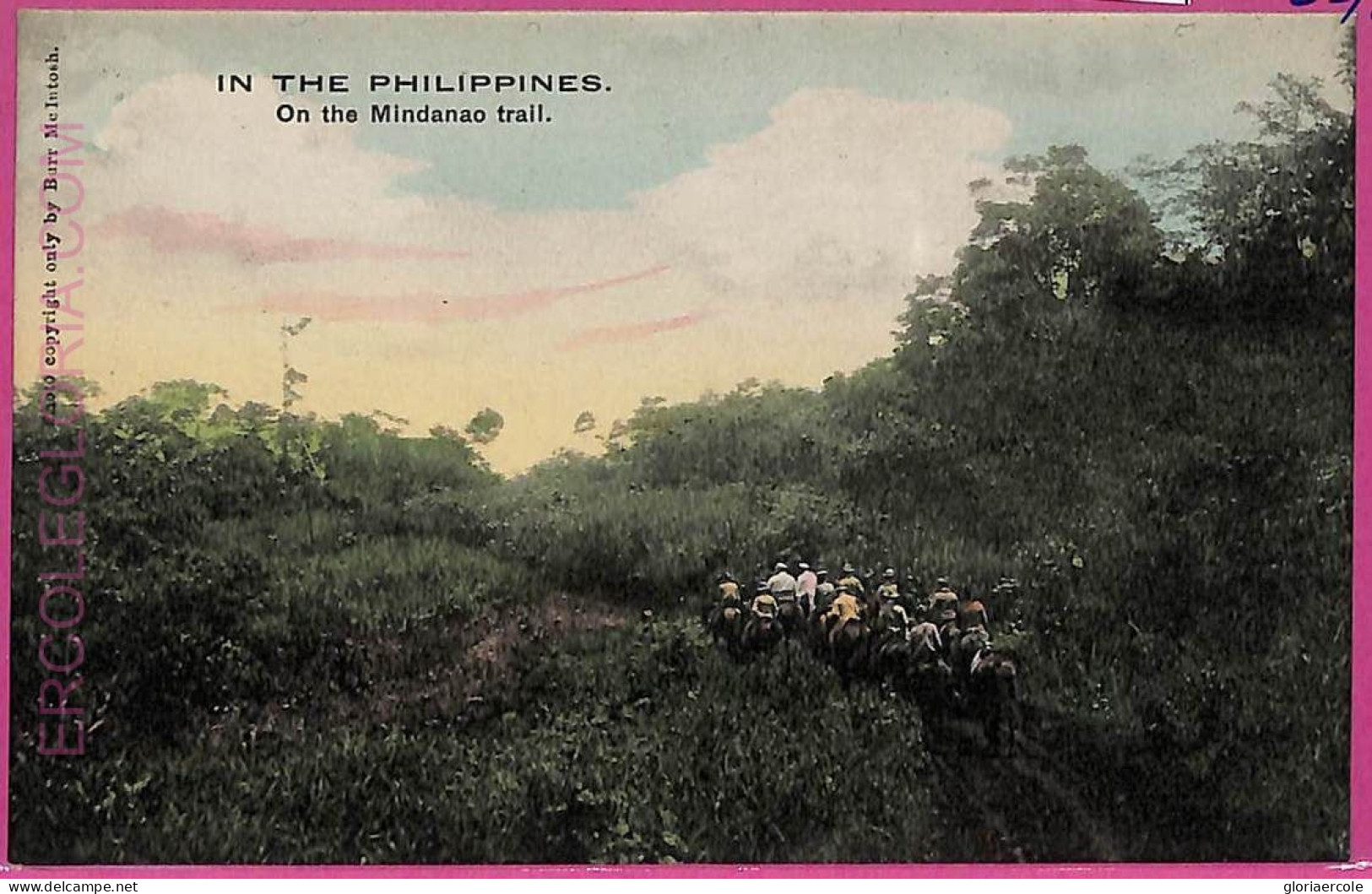 Ag3560 -  Philippines - VINTAGE POSTCARD  - On The Mindanao Trall - Filippijnen