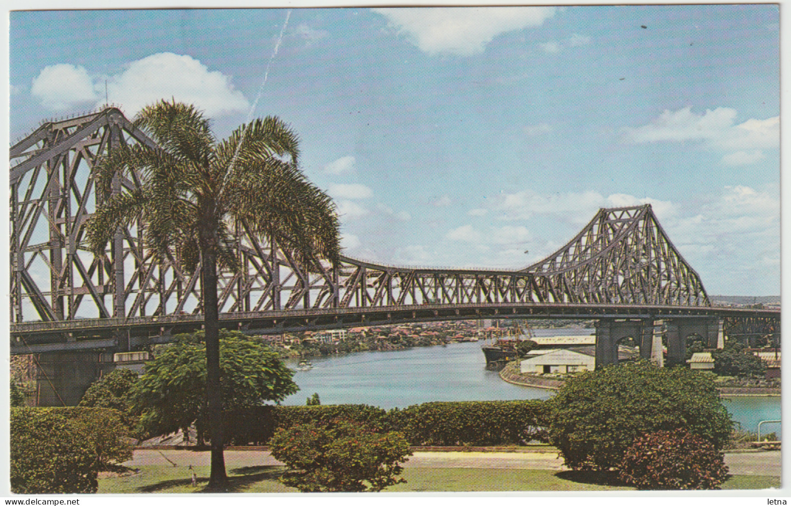 Australia QUEENSLAND QLD Story Bridge BRISBANE River Murfett P401 Postcard C1960s - Brisbane