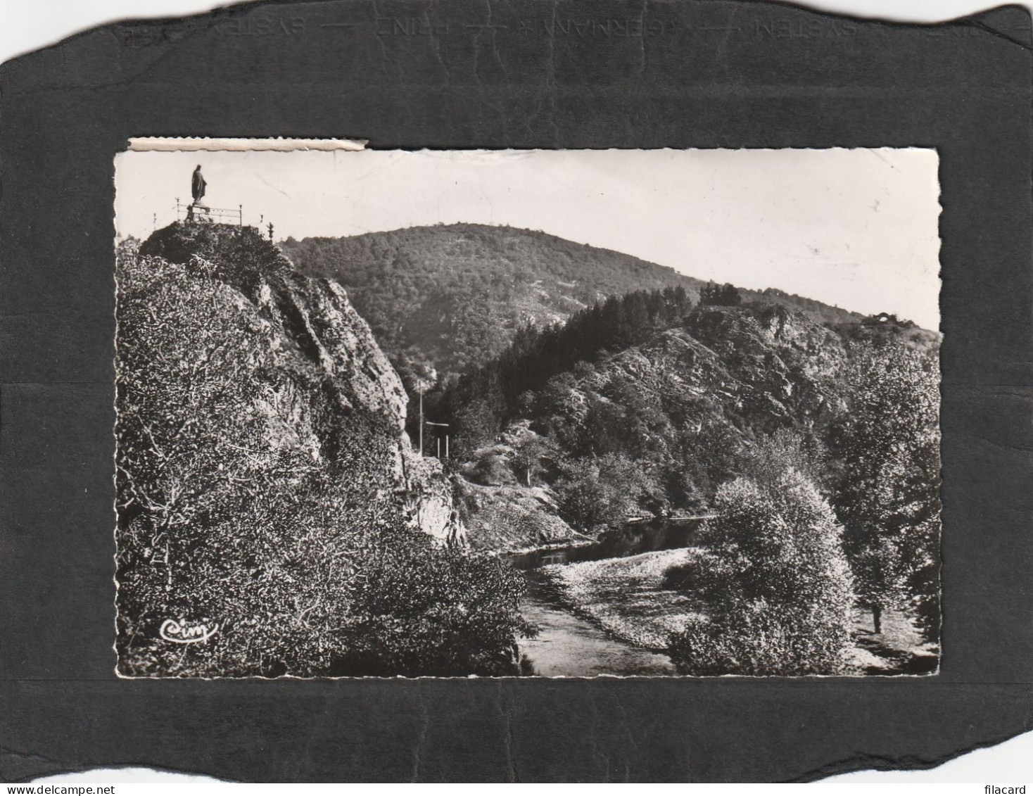 128830          Francia,    Chateauneuf-les-Bains,   La  Vierge  Et  Le  Pic  Alibert,  La  Sioule,  VG  1955 - Saint Eloy Les Mines