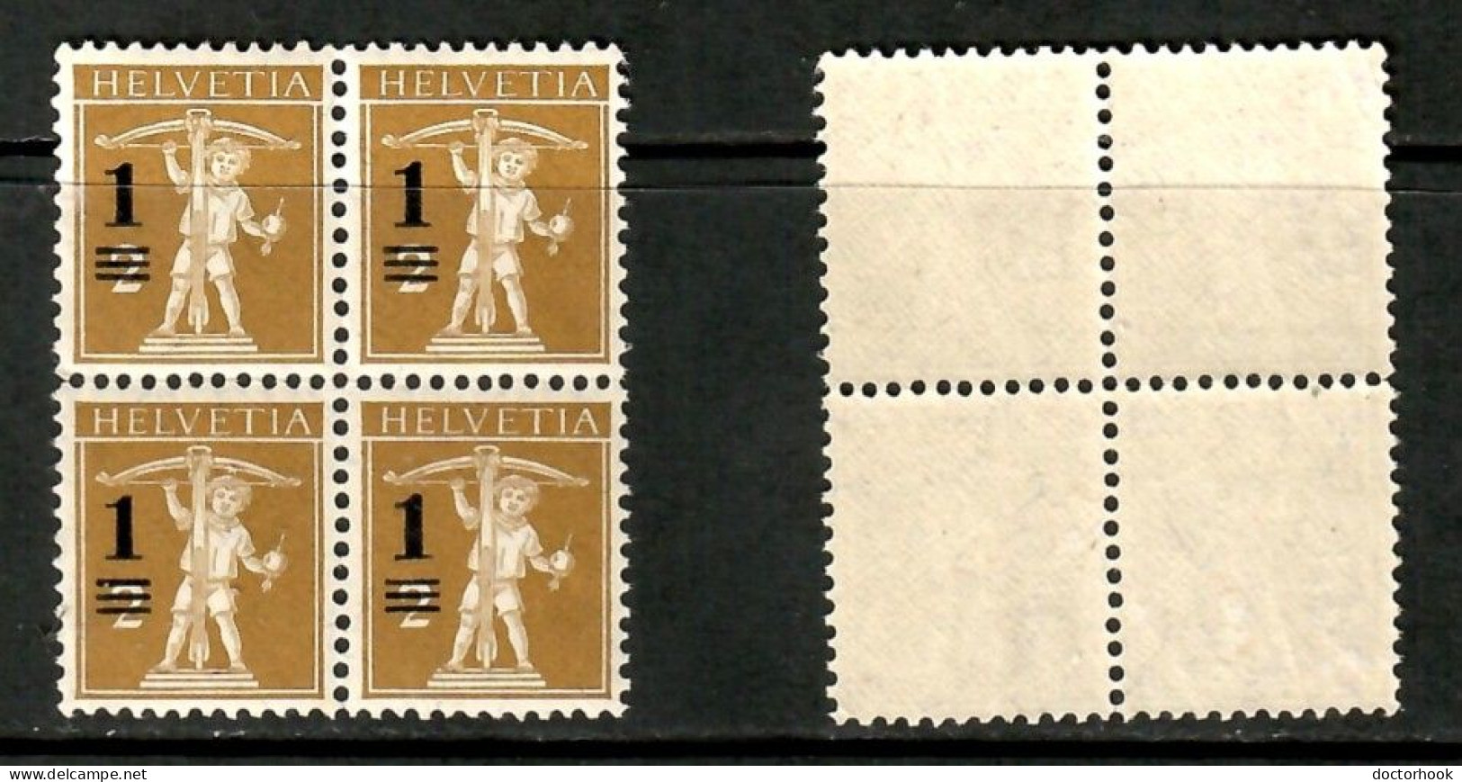 SWITZERLAND   Scott # 186** MINT NH BLOCK Of 4 (CONDITION AS PER SCAN) (LG-1755) - Blocs & Feuillets