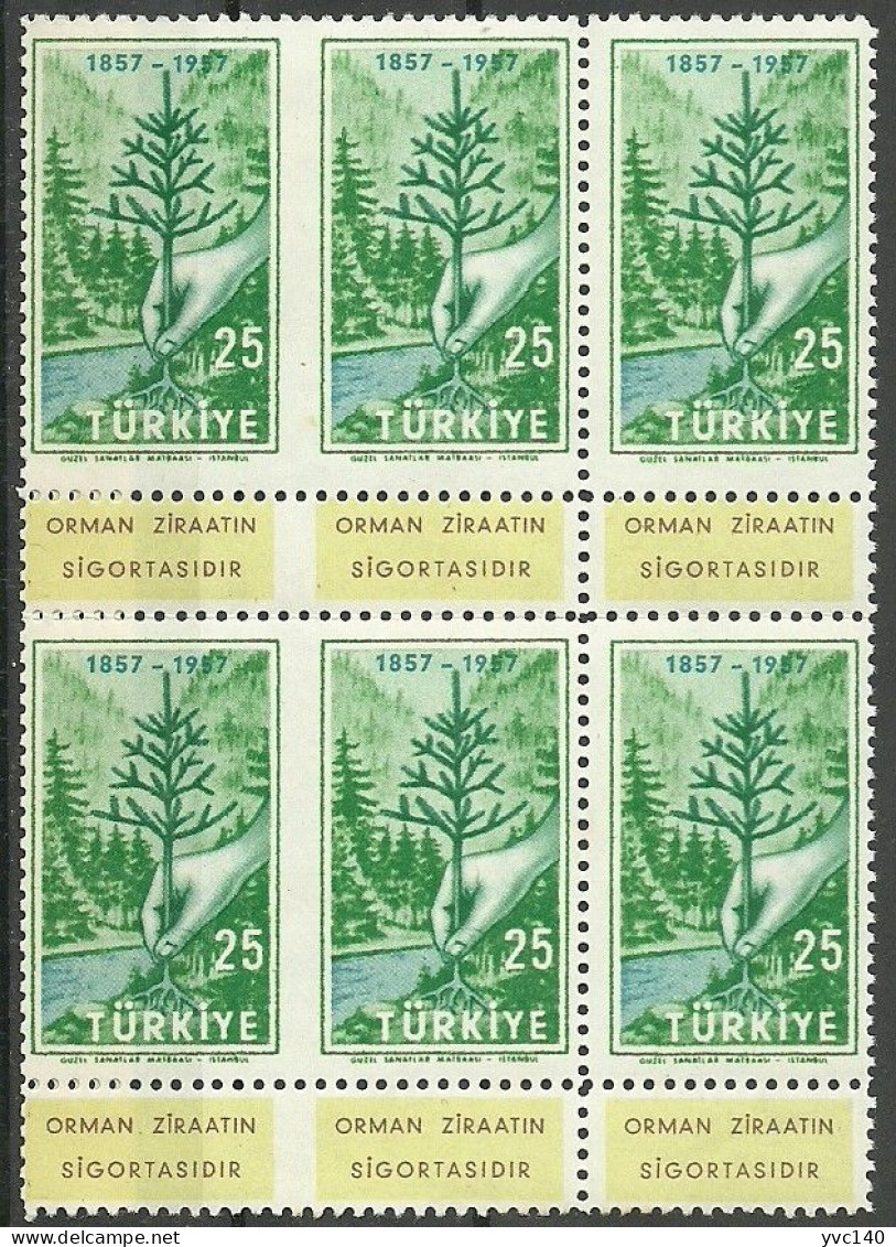 Turkey; 1957 Centenary Of The Instruction Of Forestry In Turkey ERROR "Partially Imperf." - Neufs
