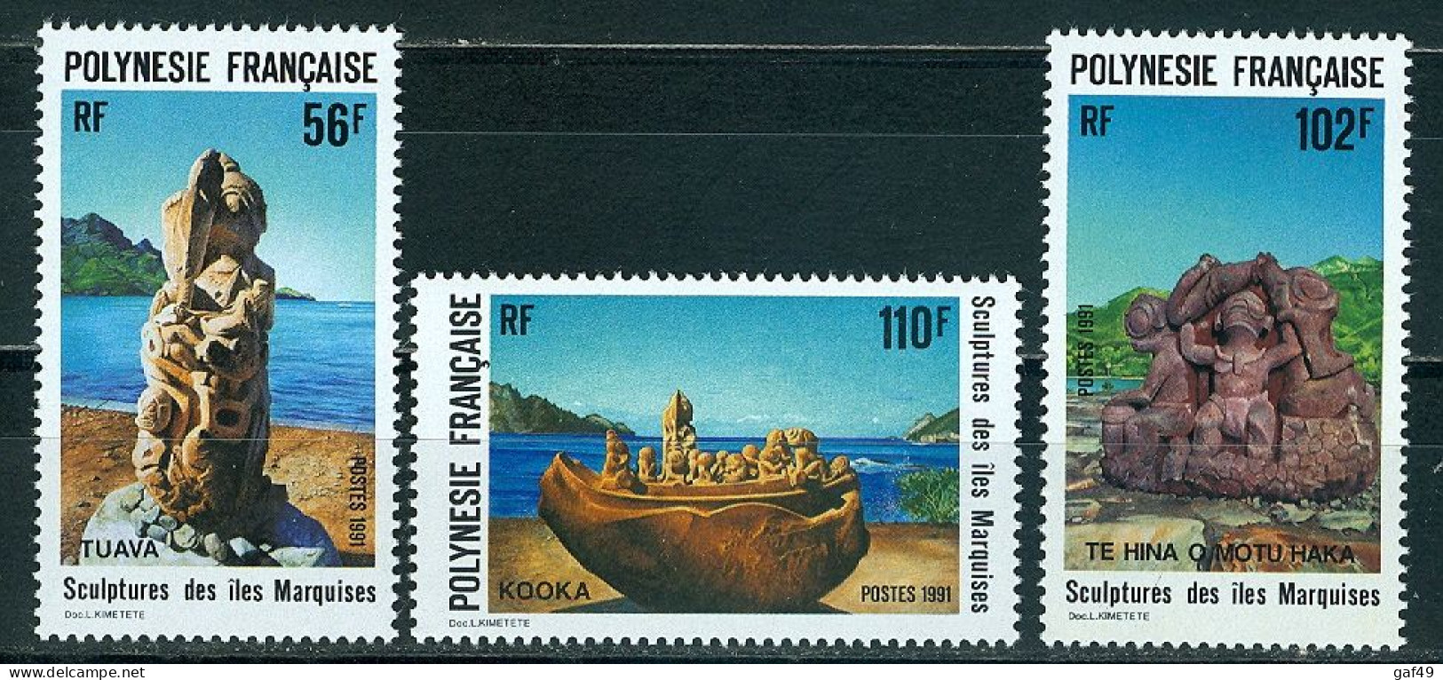 Polynésie N°Y&T 386 à 392 Sujets Divers Neufs Sans Charnière Très Frais 3 Scans - Unused Stamps