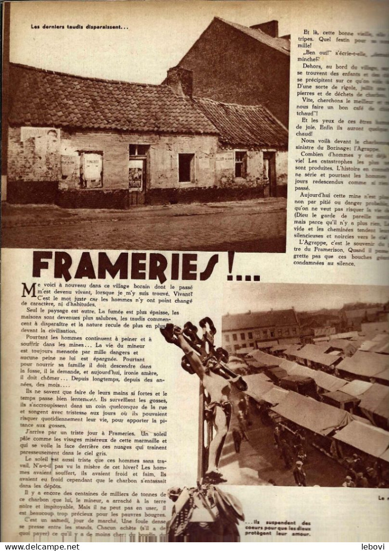 « FRAMERIE !...» Article De 2 Pages (6 Photos) Dans « A-Z » Hebdomadaire Illustrée N° 12 (10/06/1934) - Belgique