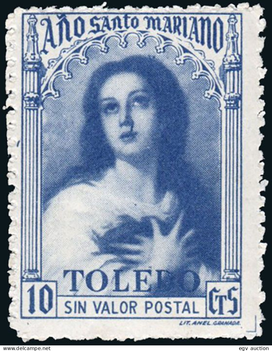 Toledo - Viñetas - * S/Cat - "1960 - 10cts. Año Santo Mariano - Sin Valor Postal" - Unused Stamps
