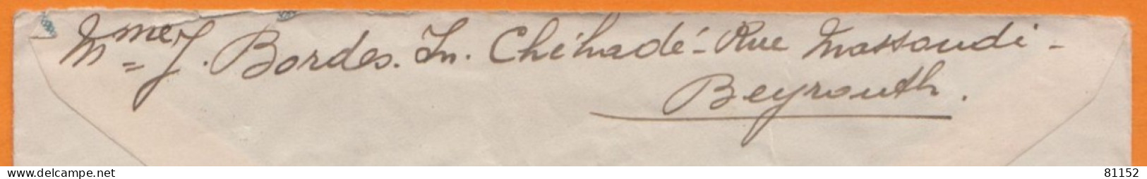 GRAND LIBAN 12.5  Sur 7pi.50 Bleu Y.et.T.163 SEUL Sur Lettre De BEYROUTH R.P. Le 16 IV 45 Pour ALEP Avec KRAG En Arrivée - Lettres & Documents