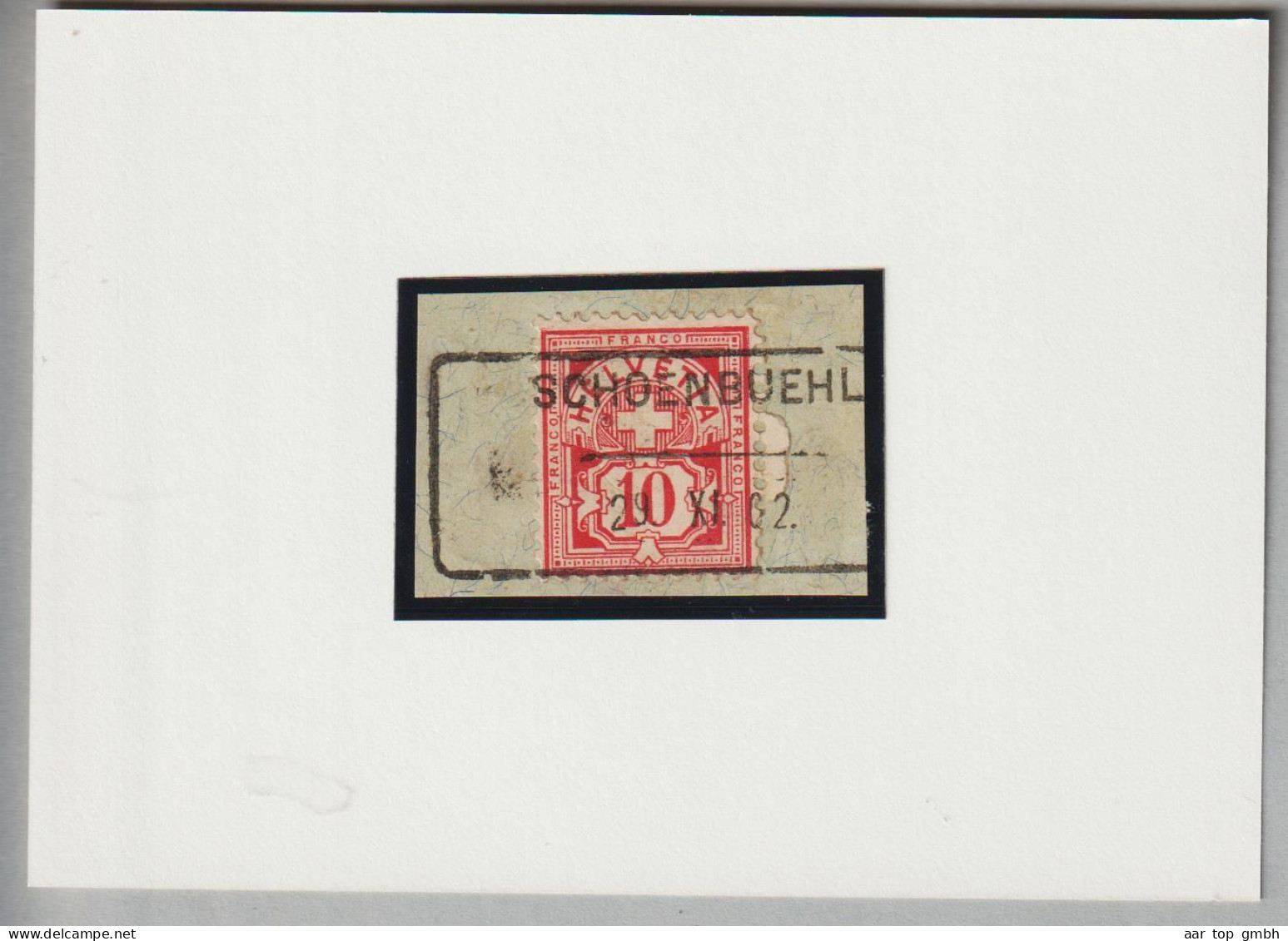 CH Heimat BE Schönbühl 1902-11-29 Aushilfsstempel Auf Briefstück - Covers & Documents