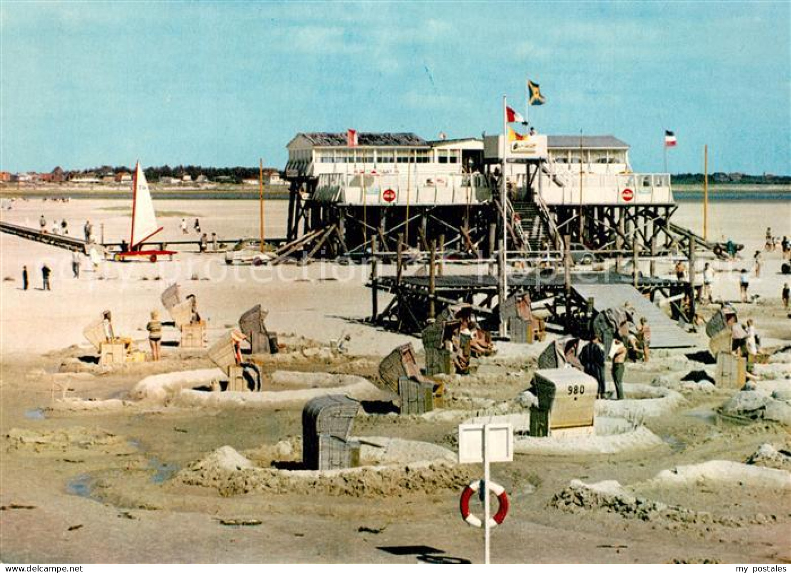 73306440 St Peter-Ording Strandleben Bei Der Arche Noah Nordseebad Schwefelbad S - St. Peter-Ording