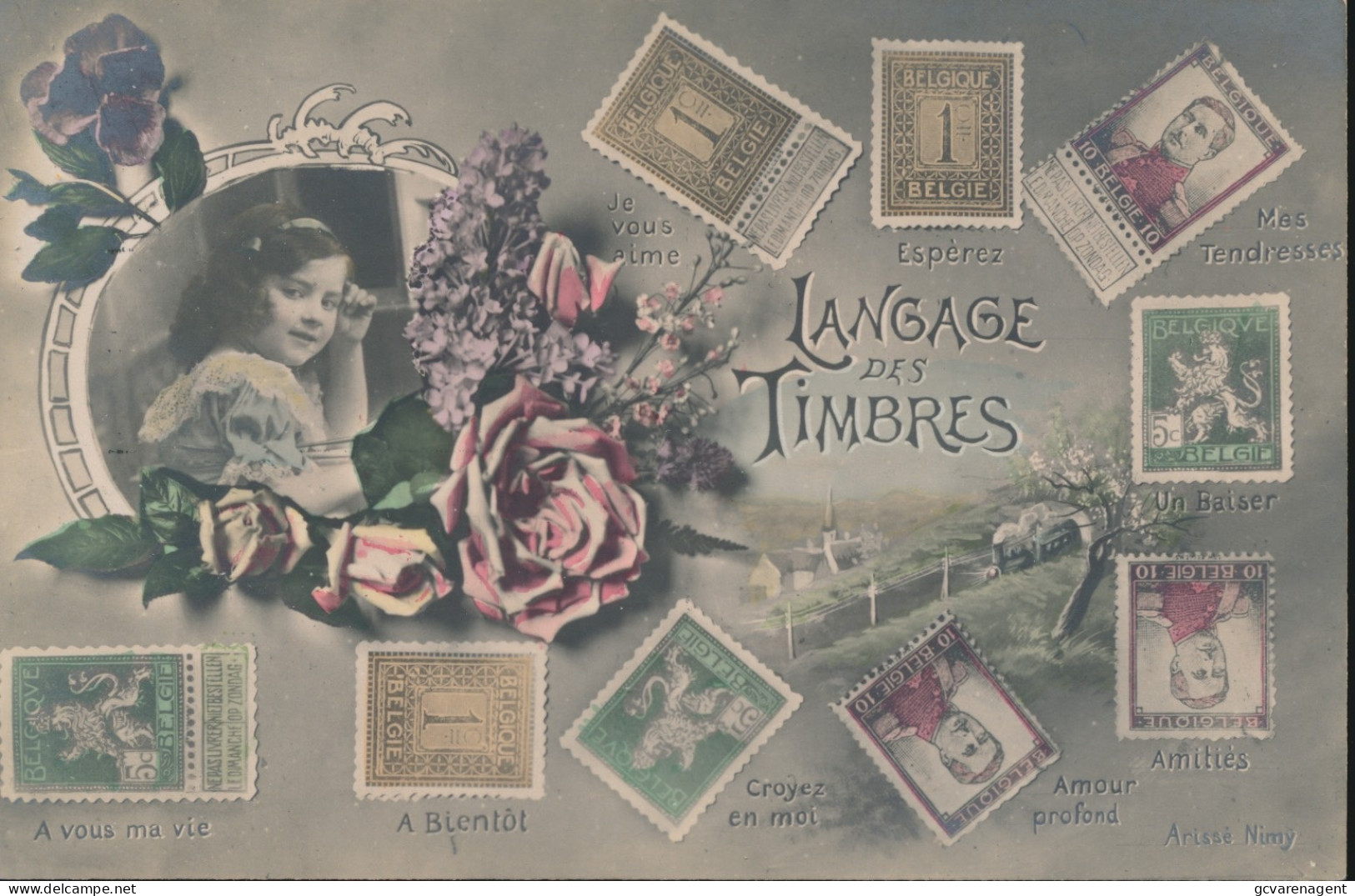 LANGAGE DES TIMBRES ( BELGE )          ZIE AFBEELDINGEN - Stamps (pictures)