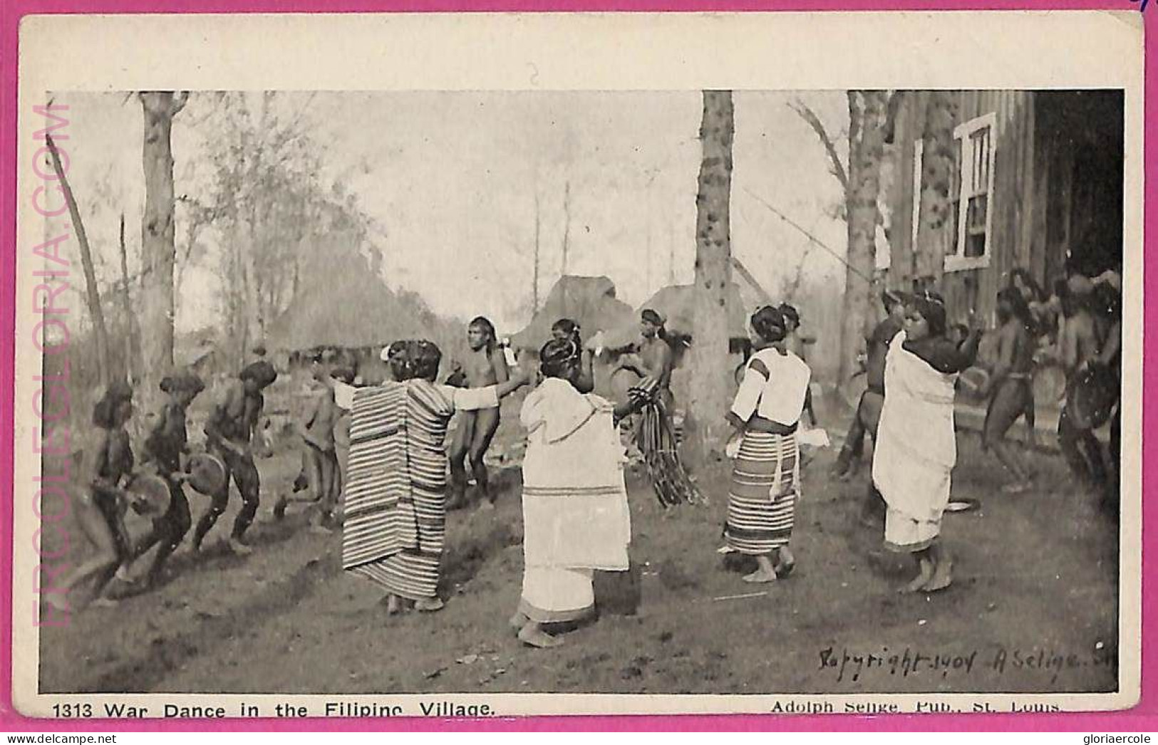 Ag3582 -  Philippines - VINTAGE POSTCARD  - Ethnic, Dancing - Filippijnen