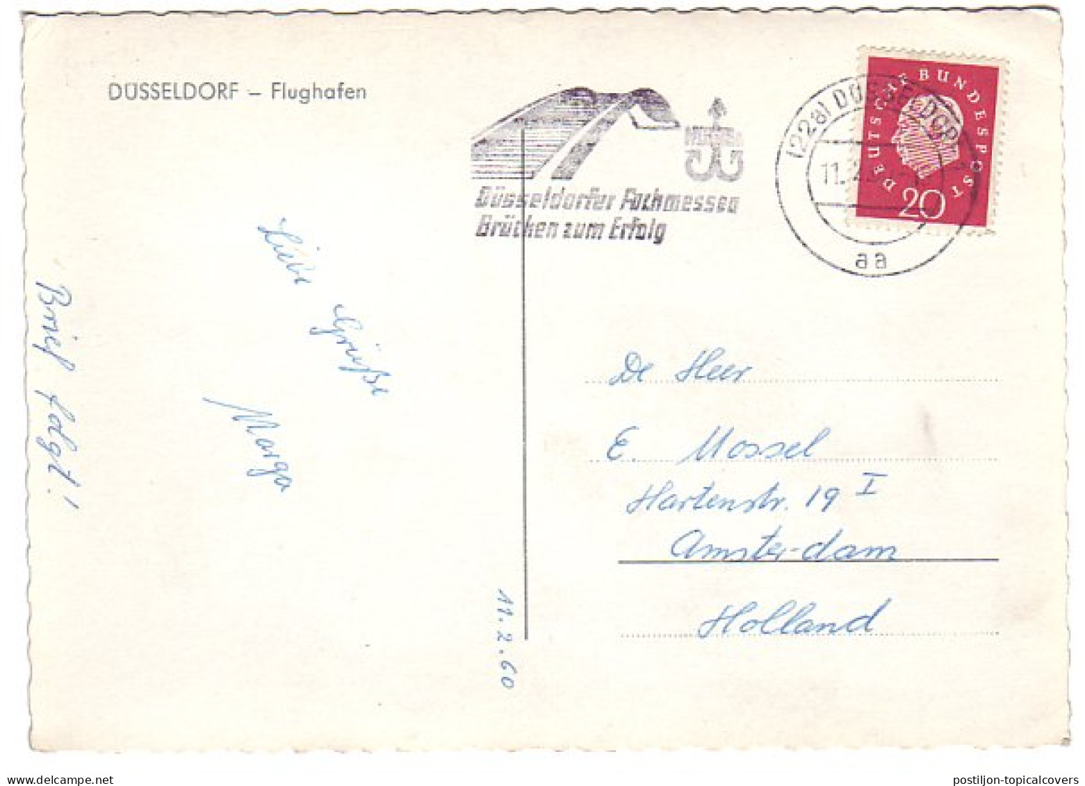 Postcard / Postmark Germany 1960 Trade Shows - Bridges To Success - Bruggen