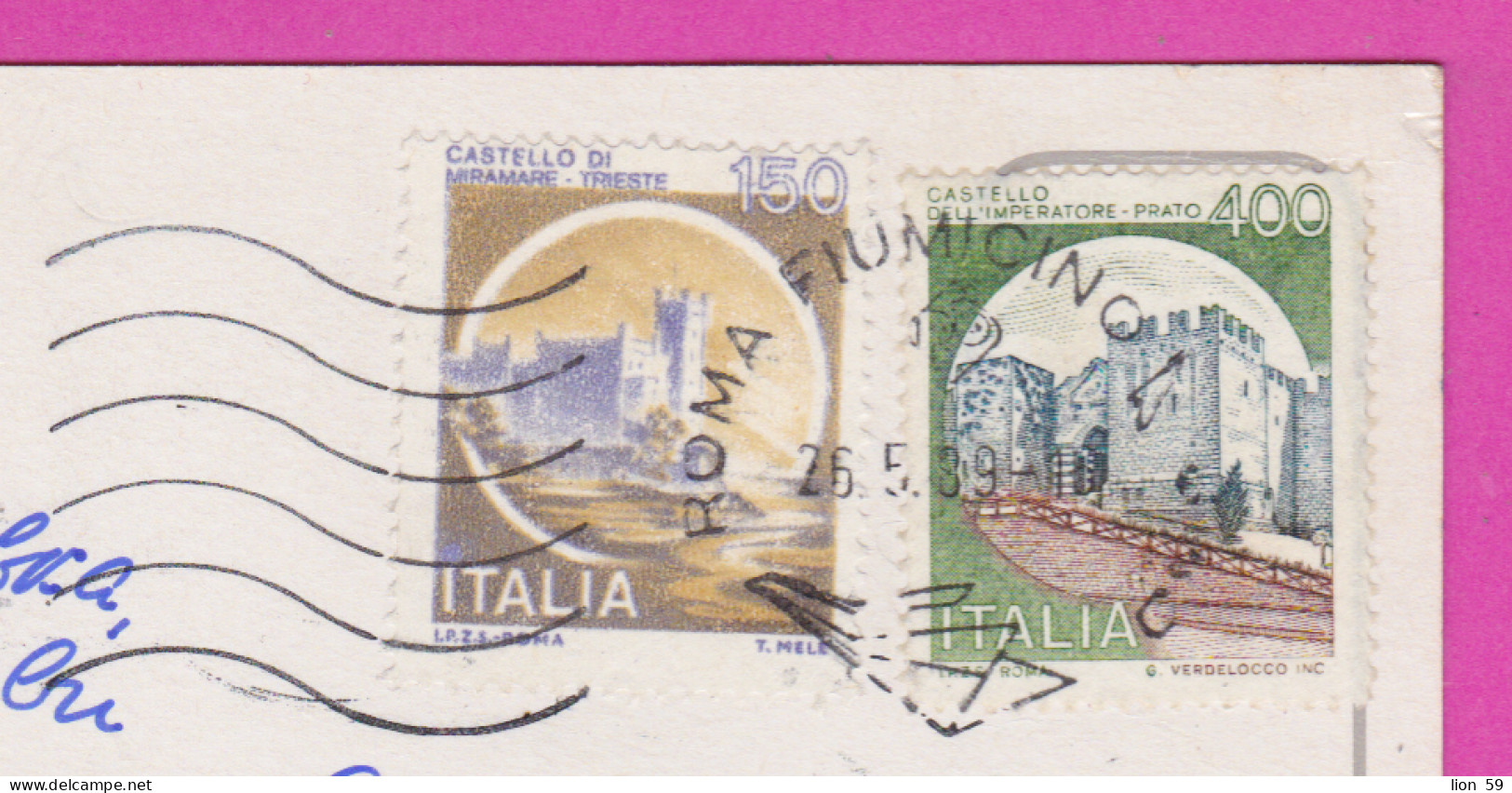 293840 / Italy - Roma Altare Della Patria PC 1981 USED 150+400 L Castello Di Miramare Trieste Castello Imperatore Prato - 1981-90: Marcophilia